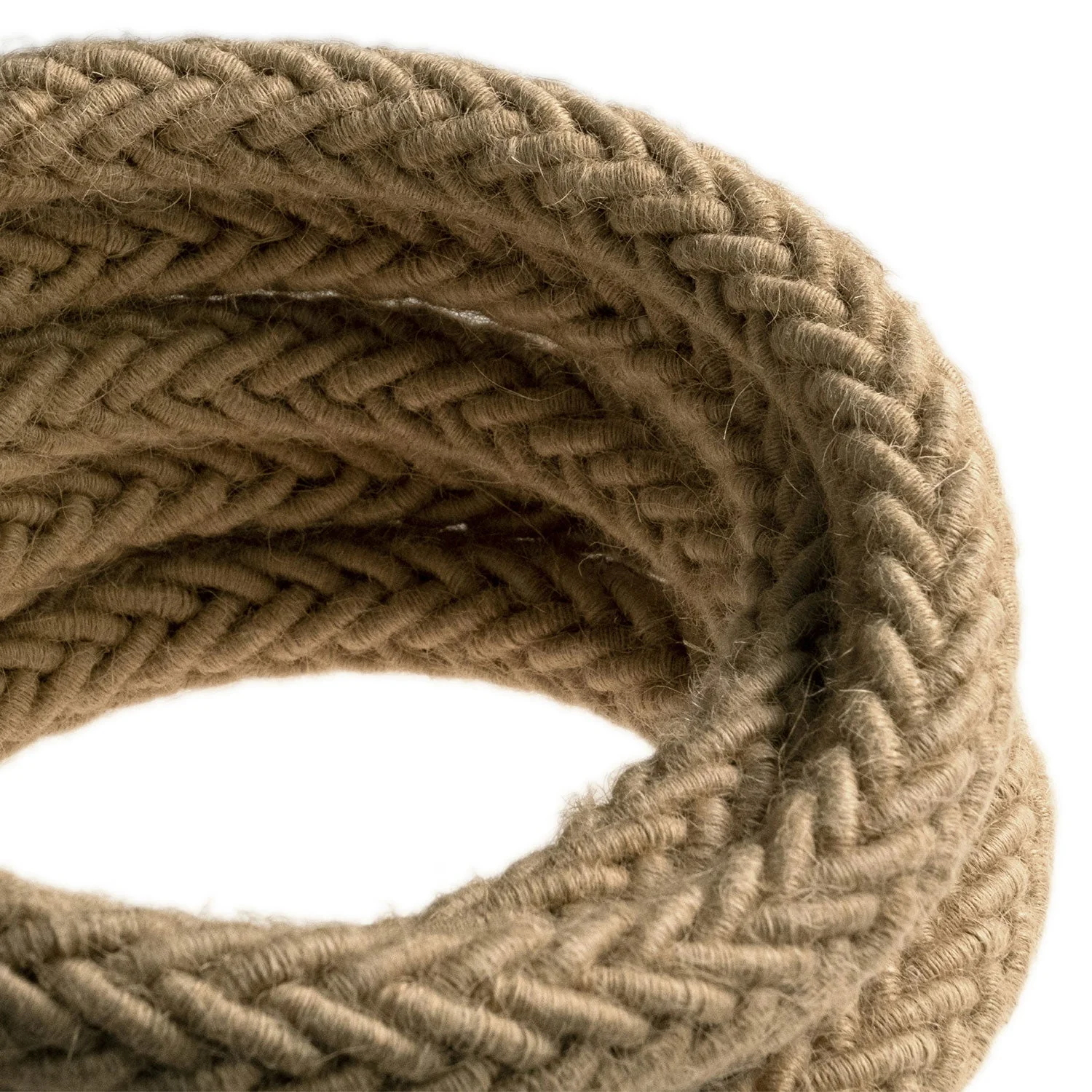 2XL-Jute-Geflechtseilkabel, 2x0,75 Elektrokabel. 24mm Durchmesser - Image 2