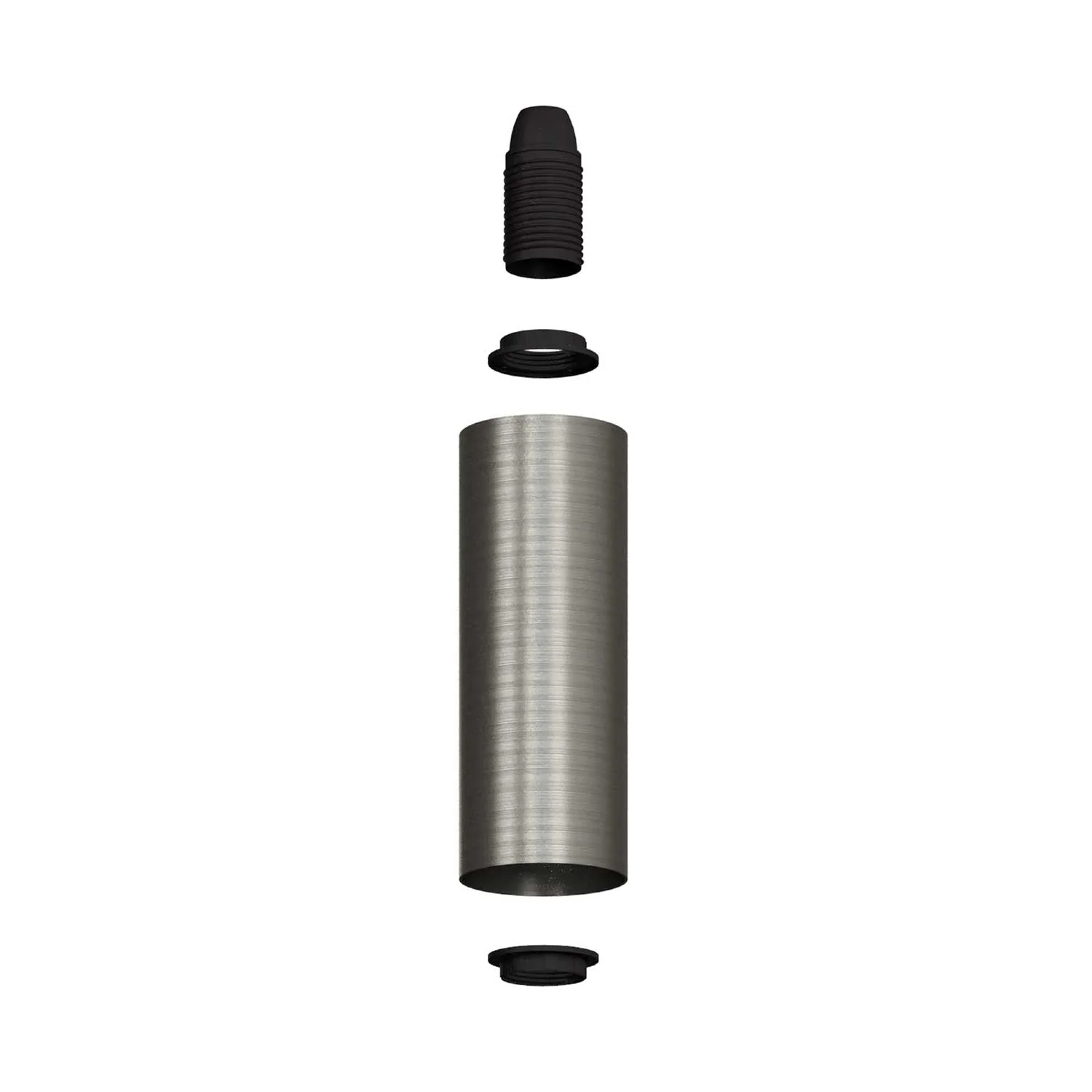 Dreistrahllampe mit Tub-E14-Lampenschirm und rechteckigem Rose-One XXL-Baldachin – Satiniert Titan - Image 4