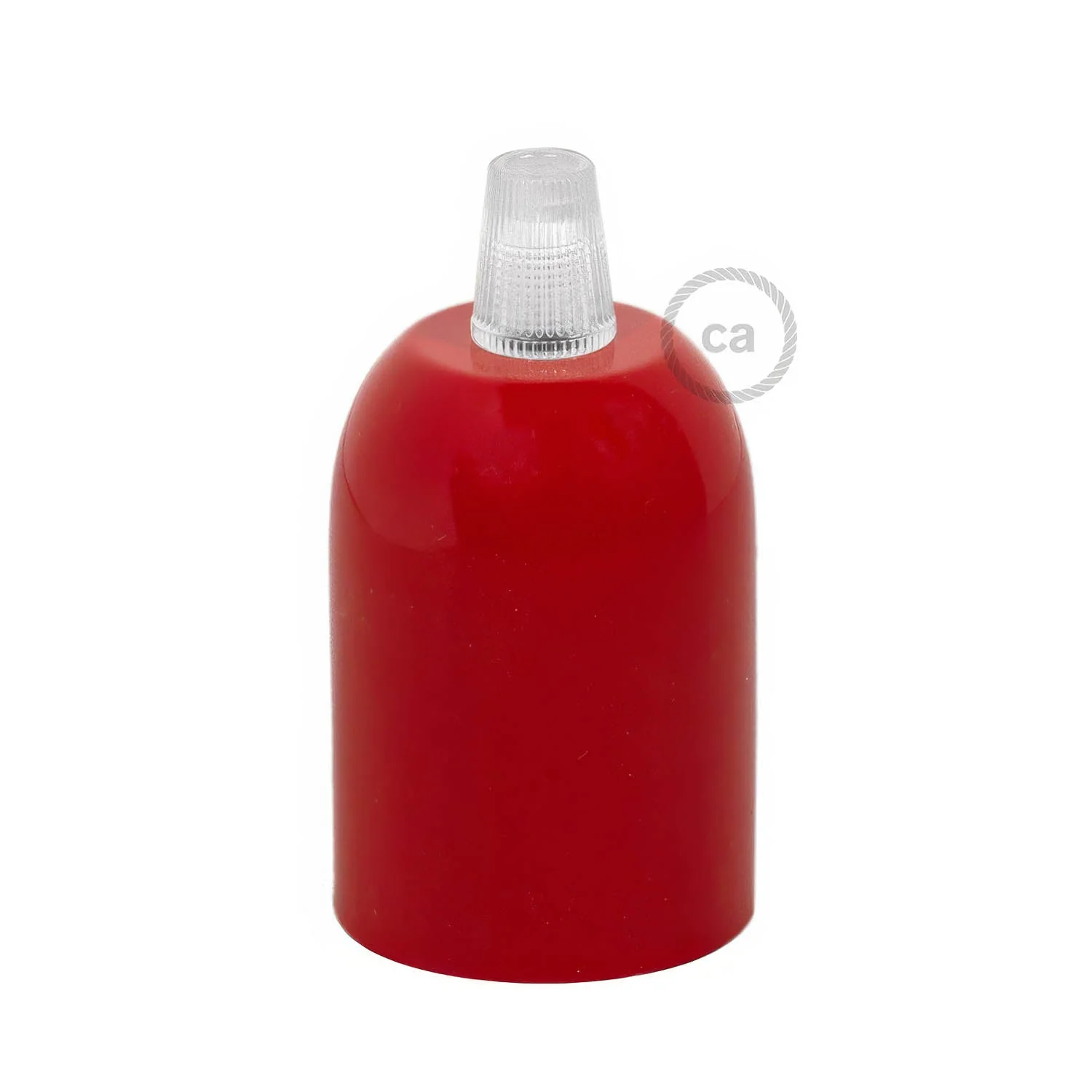 E26-Lampenfassungsset mit abgerundetem Metall-Top – Rot - Image 3