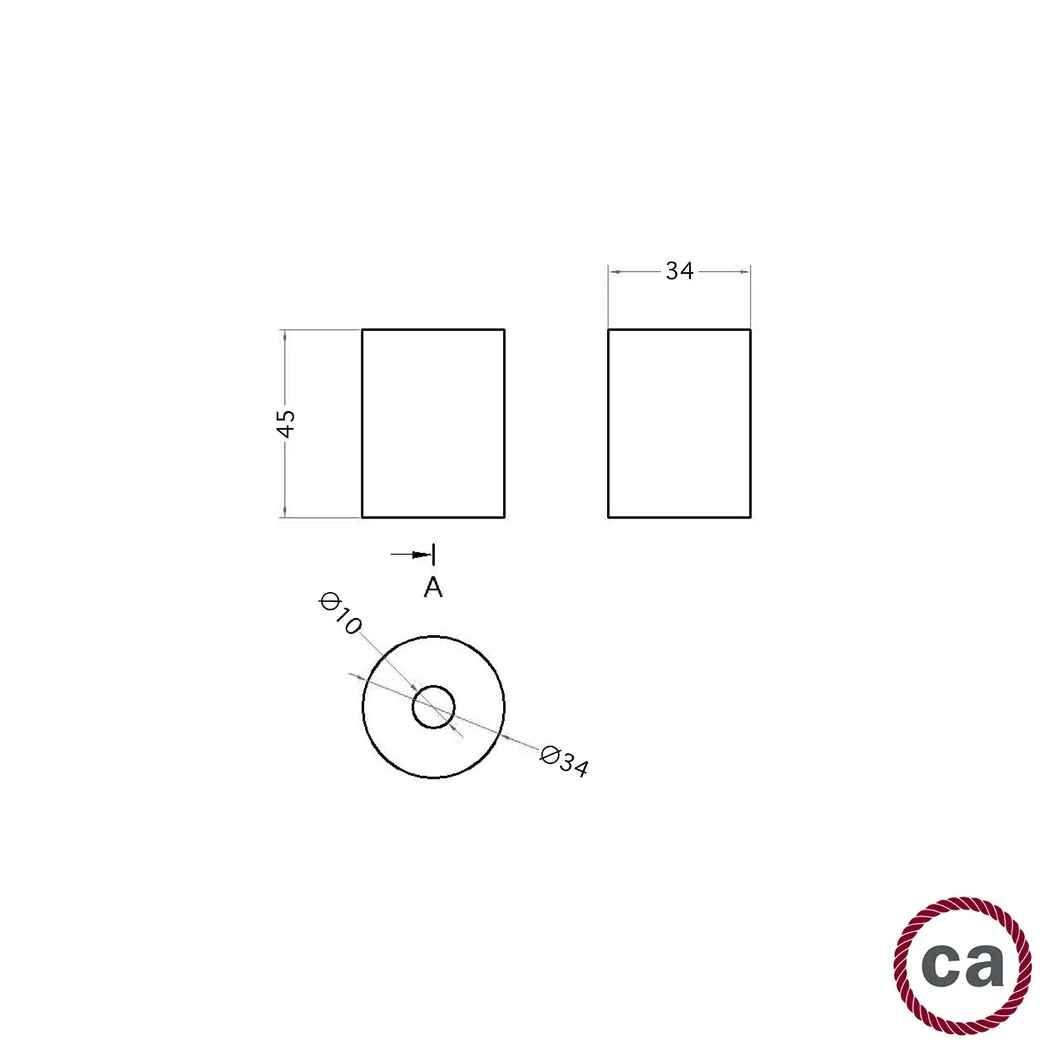 Holzabschluss für 2XL-Kordel – Neutral - Image 5