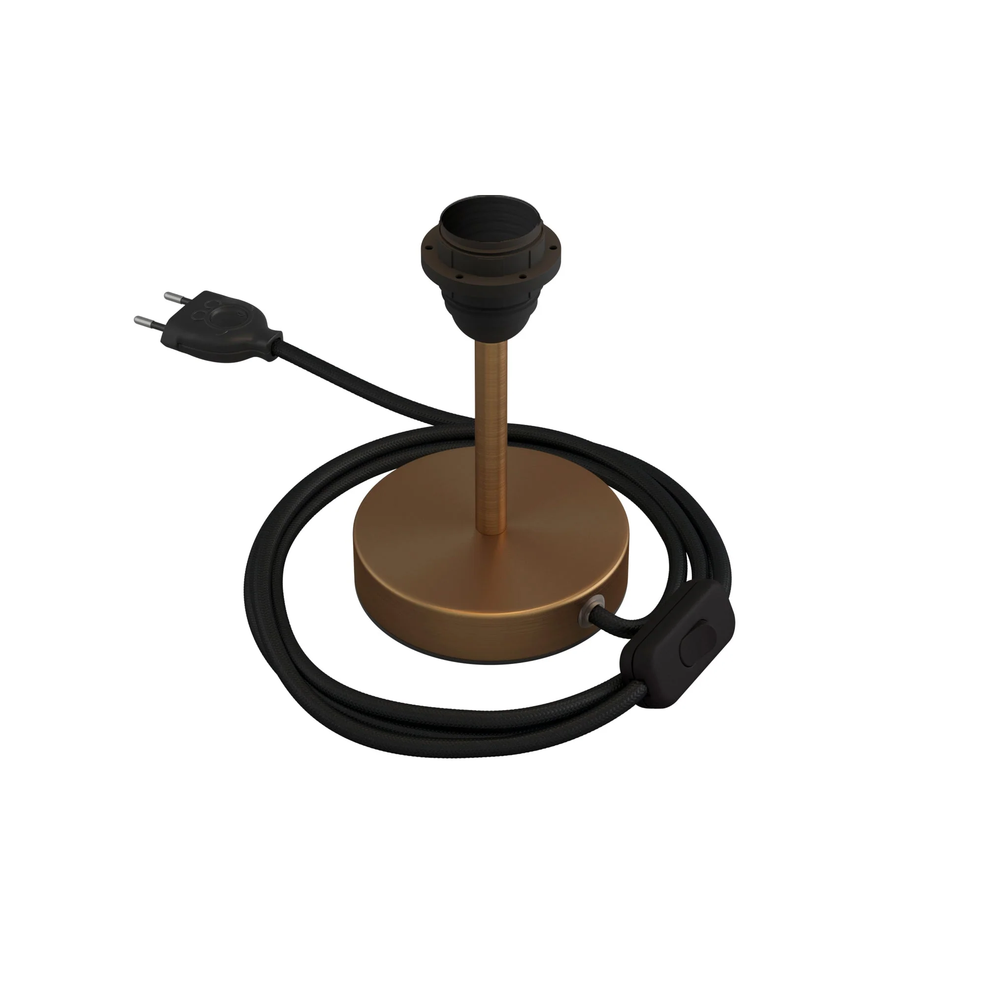 Lampenerhöhung für Lampenschirm – Tischlampe aus Metall – Matt-Bronze - Image 5