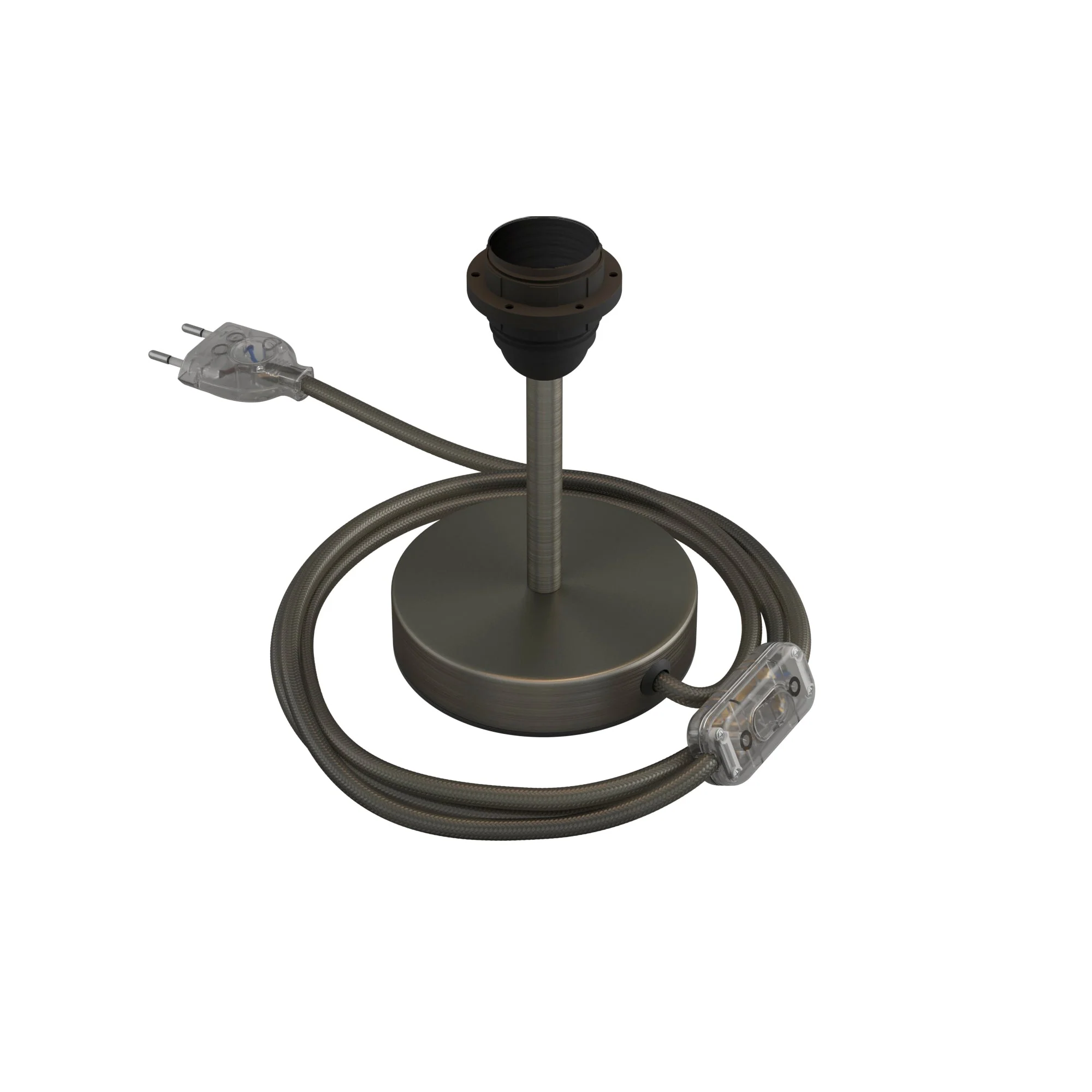 Alzaluce für Lampenschirm – Tischleuchte aus Metall – Satiniertes Titan - Image 5