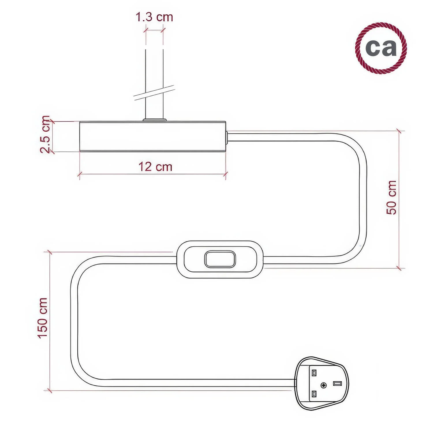 Alzaluce – Tischleuchte aus Metall mit UK-Stecker – Mattschwarz - Image 4