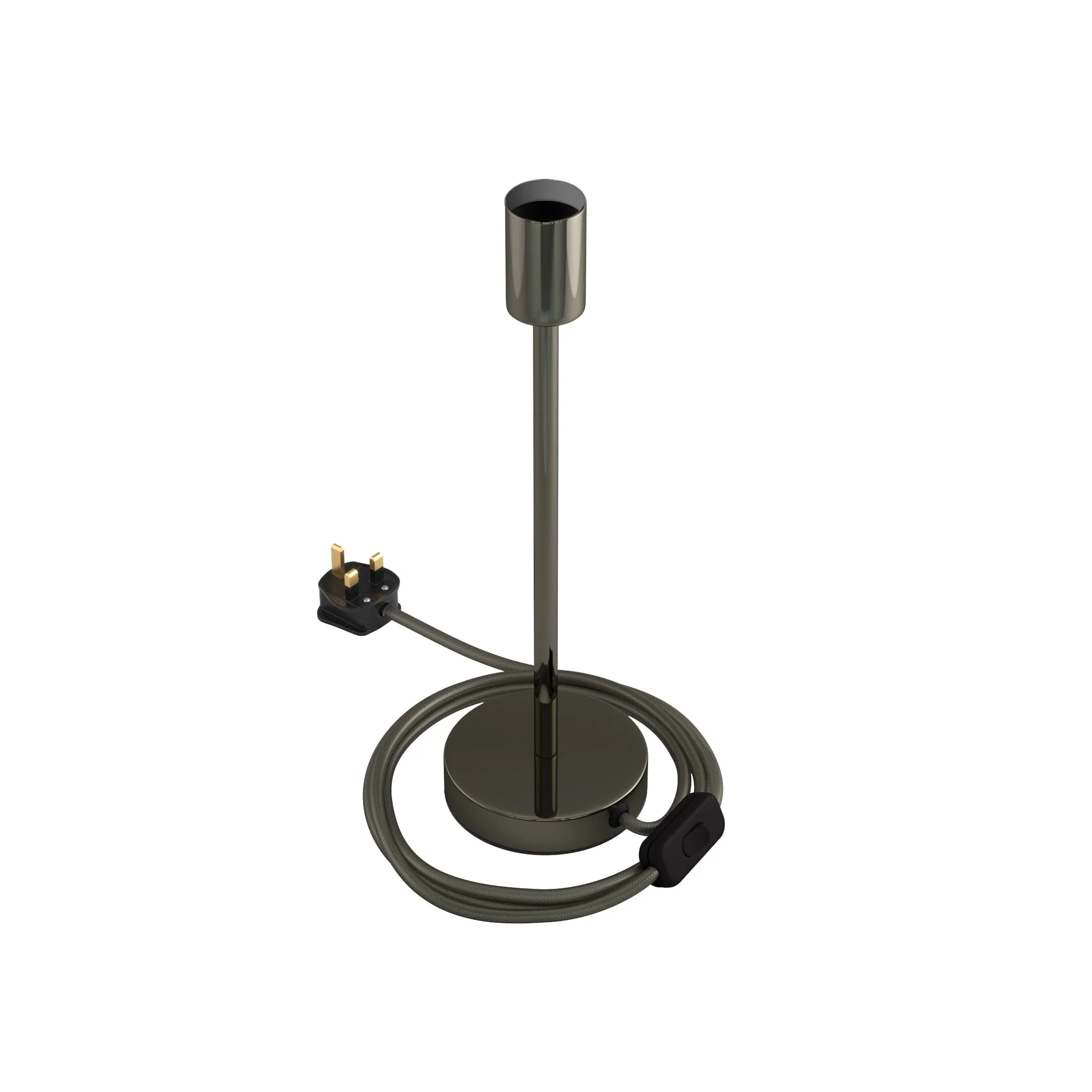 Alzaluce – Tischlampe aus Metall mit UK-Stecker – Perlenschwarz - Image 9