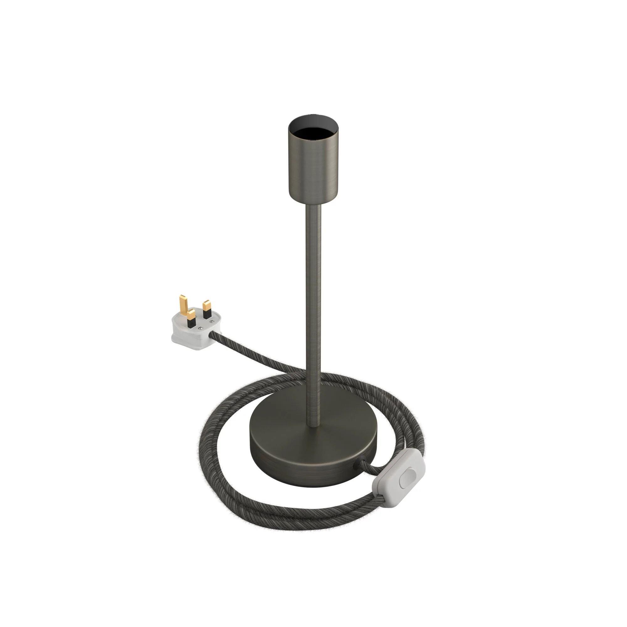 Alzaluce – Tischlampe aus Metall und UK-Stecker – Satin-Titan - Image 10