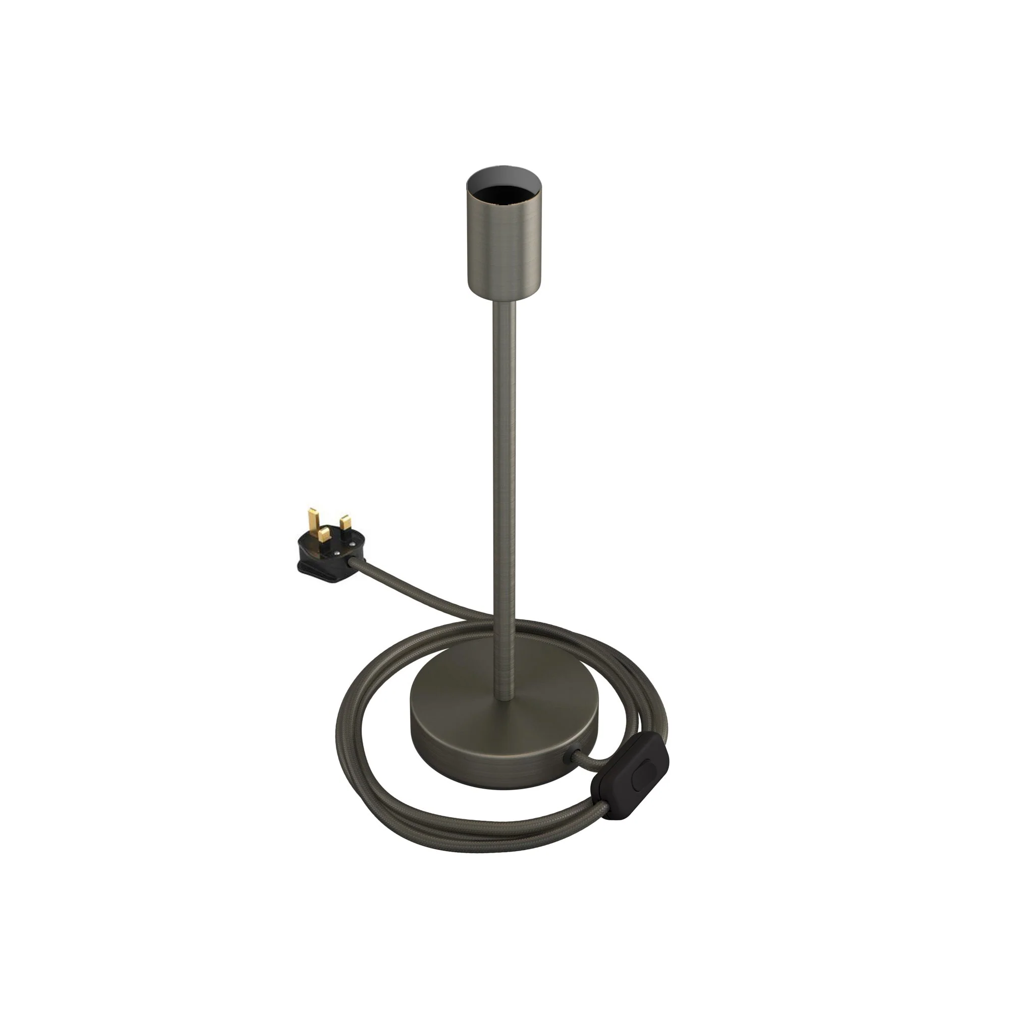 Alzaluce – Tischlampe aus Metall und UK-Stecker – Satin-Titan - Image 11