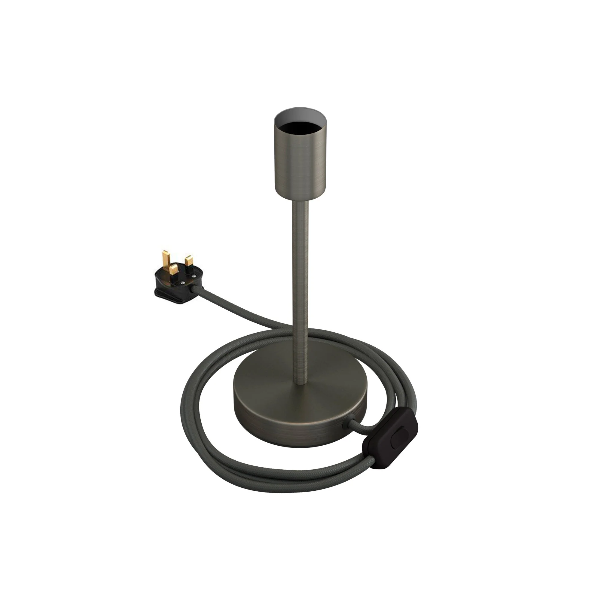 Alzaluce – Tischlampe aus Metall und UK-Stecker – Satin-Titan - Image 9