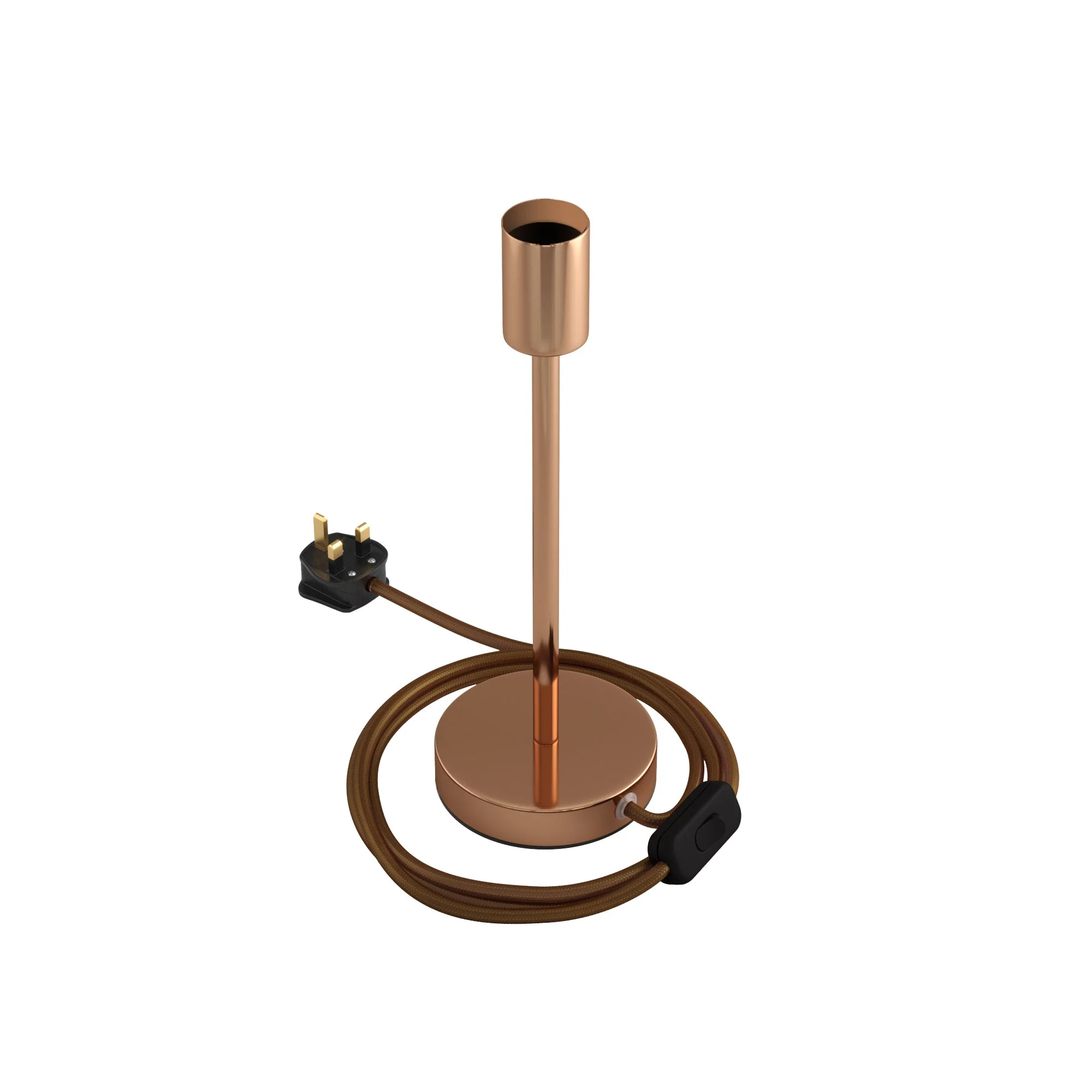 Alzaluce – Tischleuchte aus Metall mit UK-Stecker – Kupfer - Image 8
