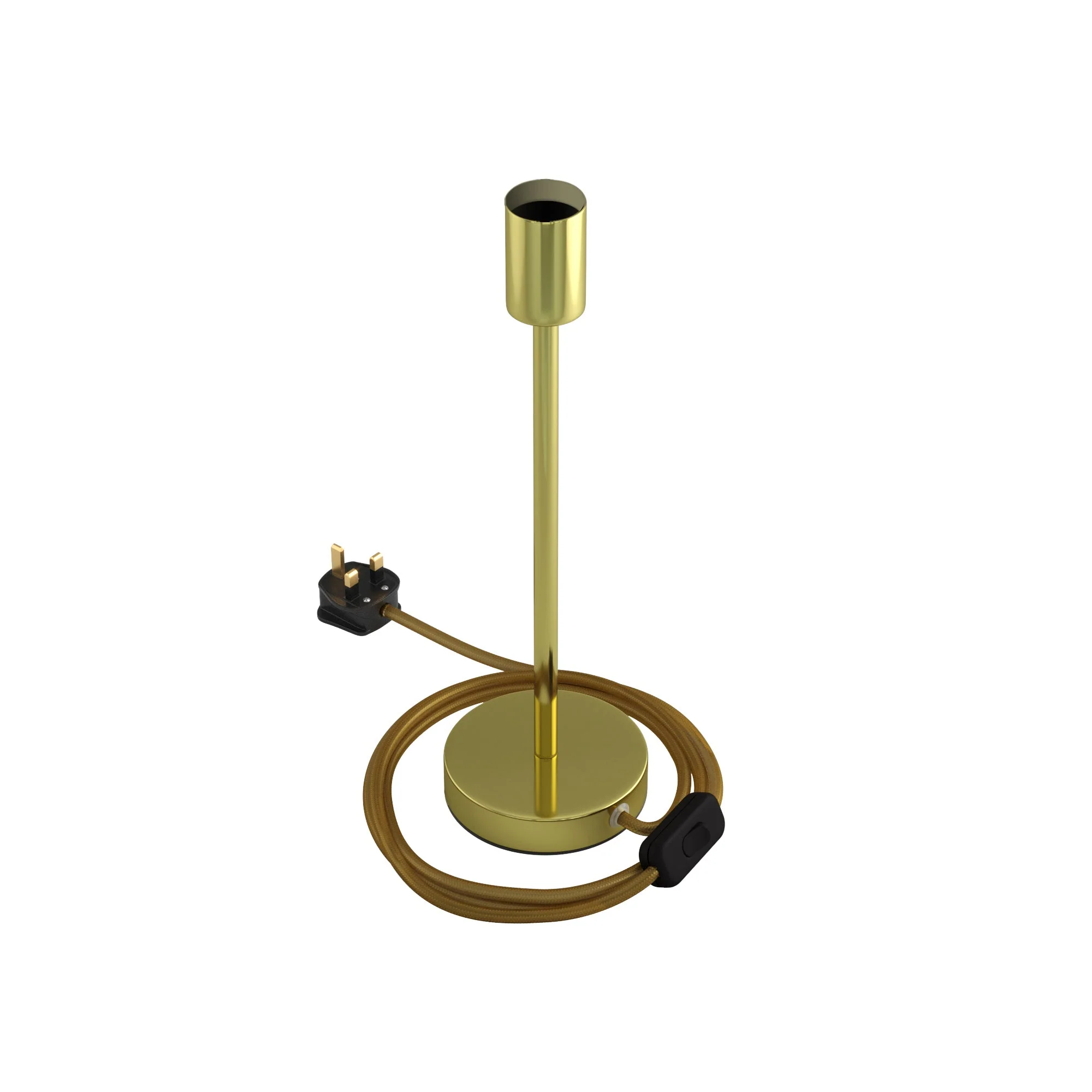 Alzaluce – Tischleuchte aus Metall mit UK-Stecker – Messing - Image 9