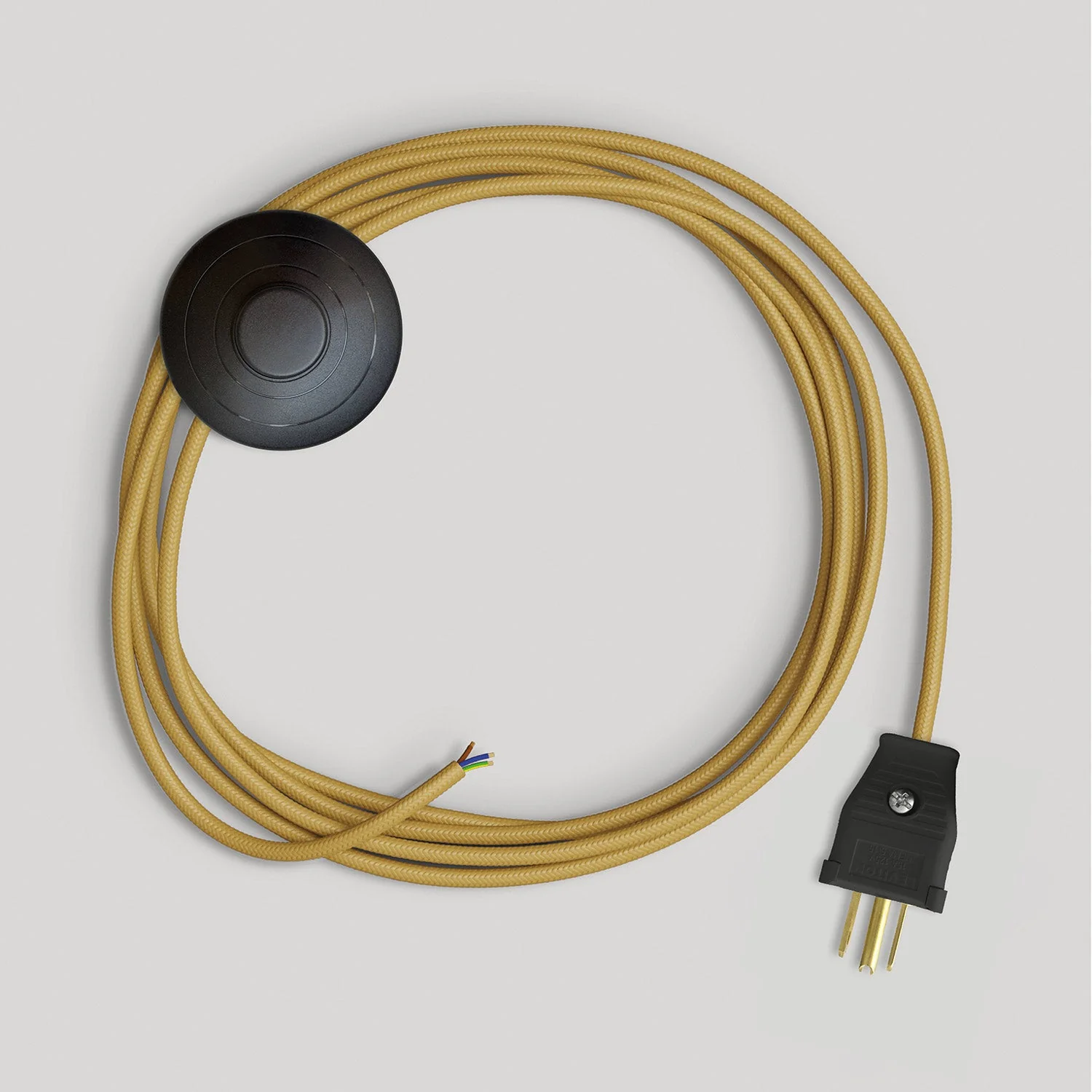 Anschlussleitung für Leuchte mit leuchtend senffarbenem Kabel 3 m - Image 4
