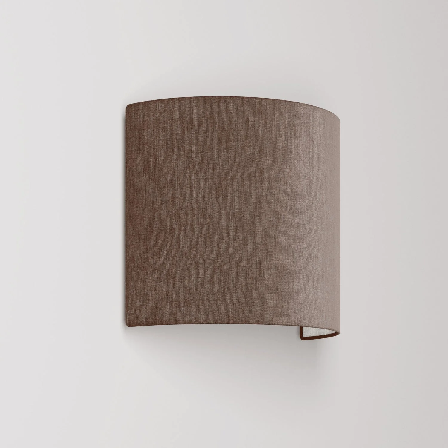 Wandleuchte Ventola mit Stoffschirm Camelot Braun – Made in Italy