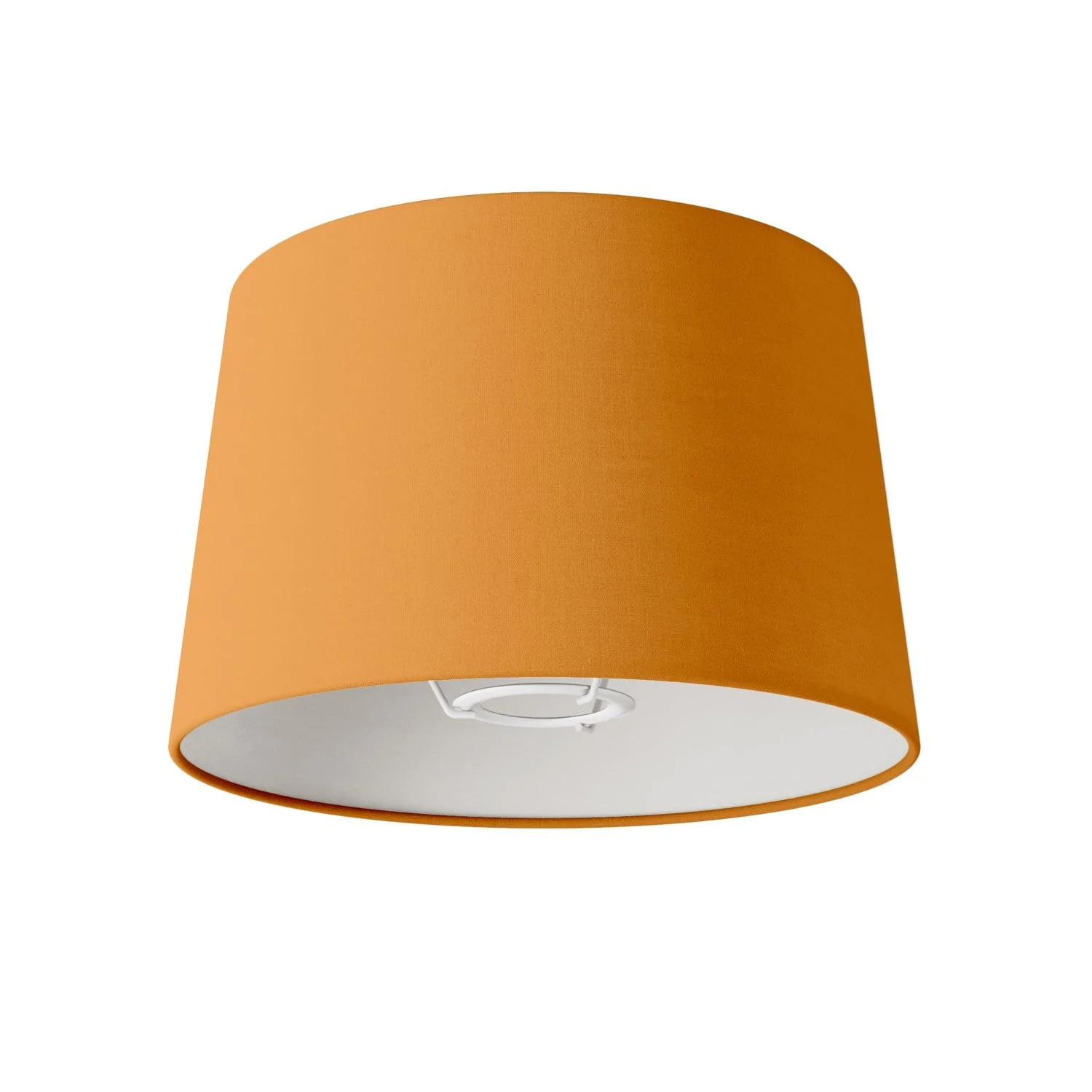 Athena-Lampenschirm mit E27-Fassung, für Tisch- oder Stehleuchte – Made in Italy – Stoff Mandarine