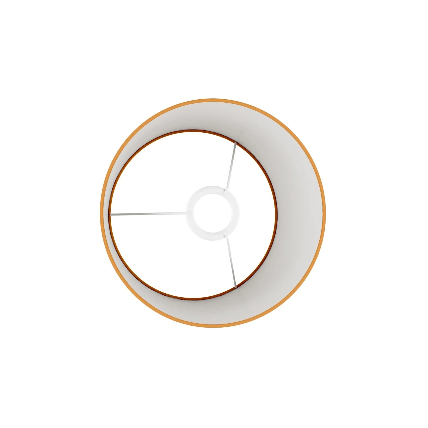 Athena-Lampenschirm mit E27-Fassung, für Tisch- oder Stehleuchte – Made in Italy – Stoff Mandarine - Image 3