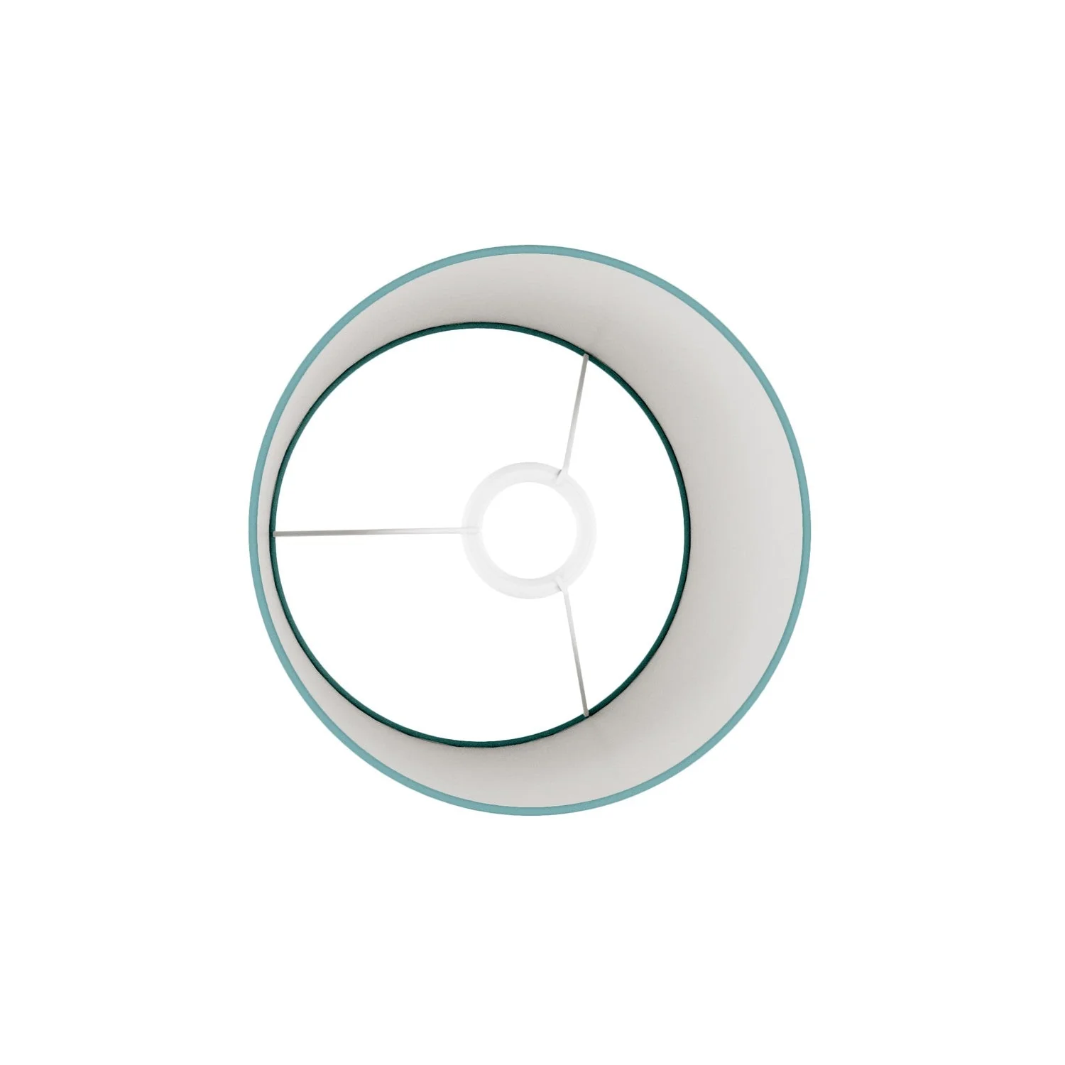 Lampenschirm Athena mit E27-Fassung für Tisch- oder Stehlampe – Made in Italy – Stoff Grün Dubbio - Image 3