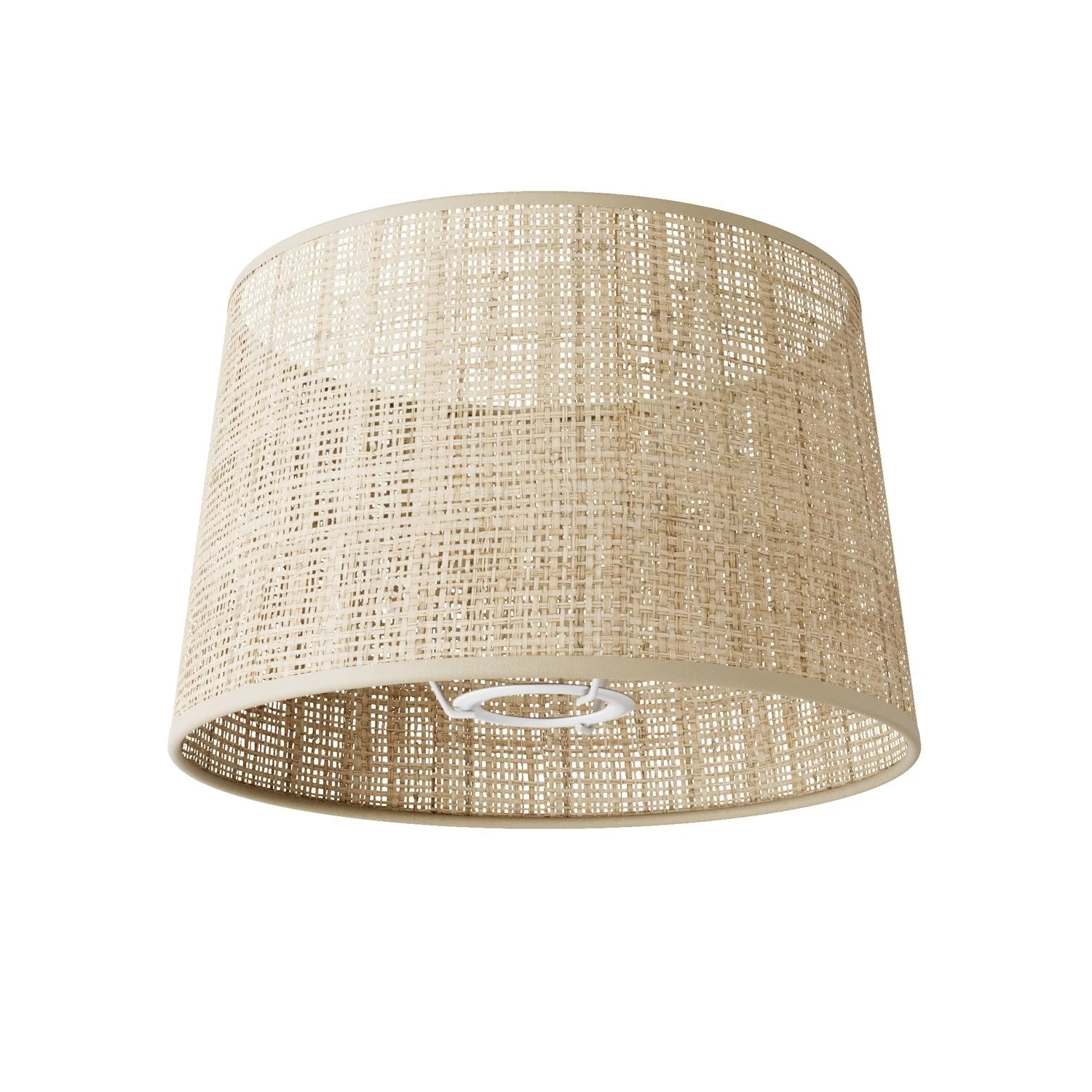 Athena-Lampenschirm mit E27-Fassung für Tisch- oder Stehleuchte – Made in Italy – Raphia