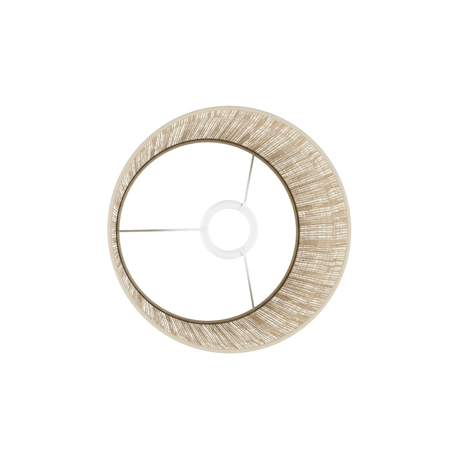 Athena-Lampenschirm mit E27-Fassung für Tisch- oder Stehleuchte – Made in Italy – Raphia - Image 3