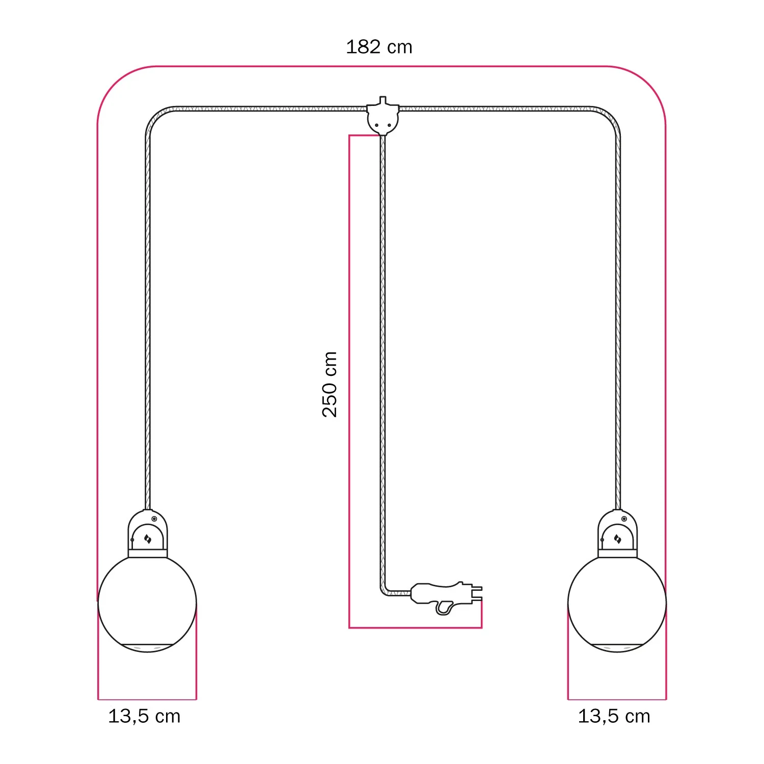 Modulair Outdoor-Stringlight IP65 mit 2 Abhängern, Unbreak-a-Ball bruchsichere Schirme und SM09 Kabel - Image 5