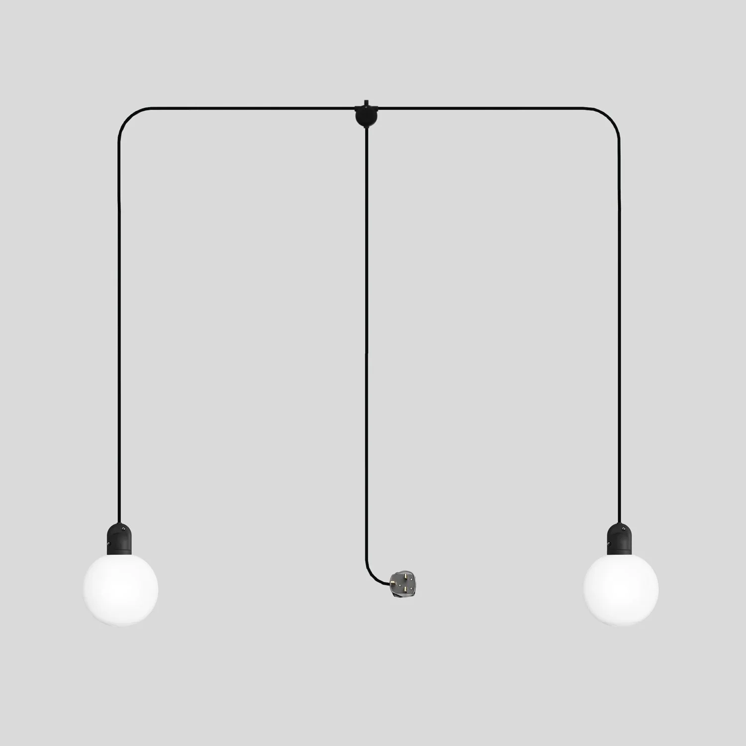 Modulair Außenlampe IP65 mit 2 Strängen, UK-Stecker, unzerbrechlichen Unbreak-a-Ball-Schirmen und SM04-Kabel