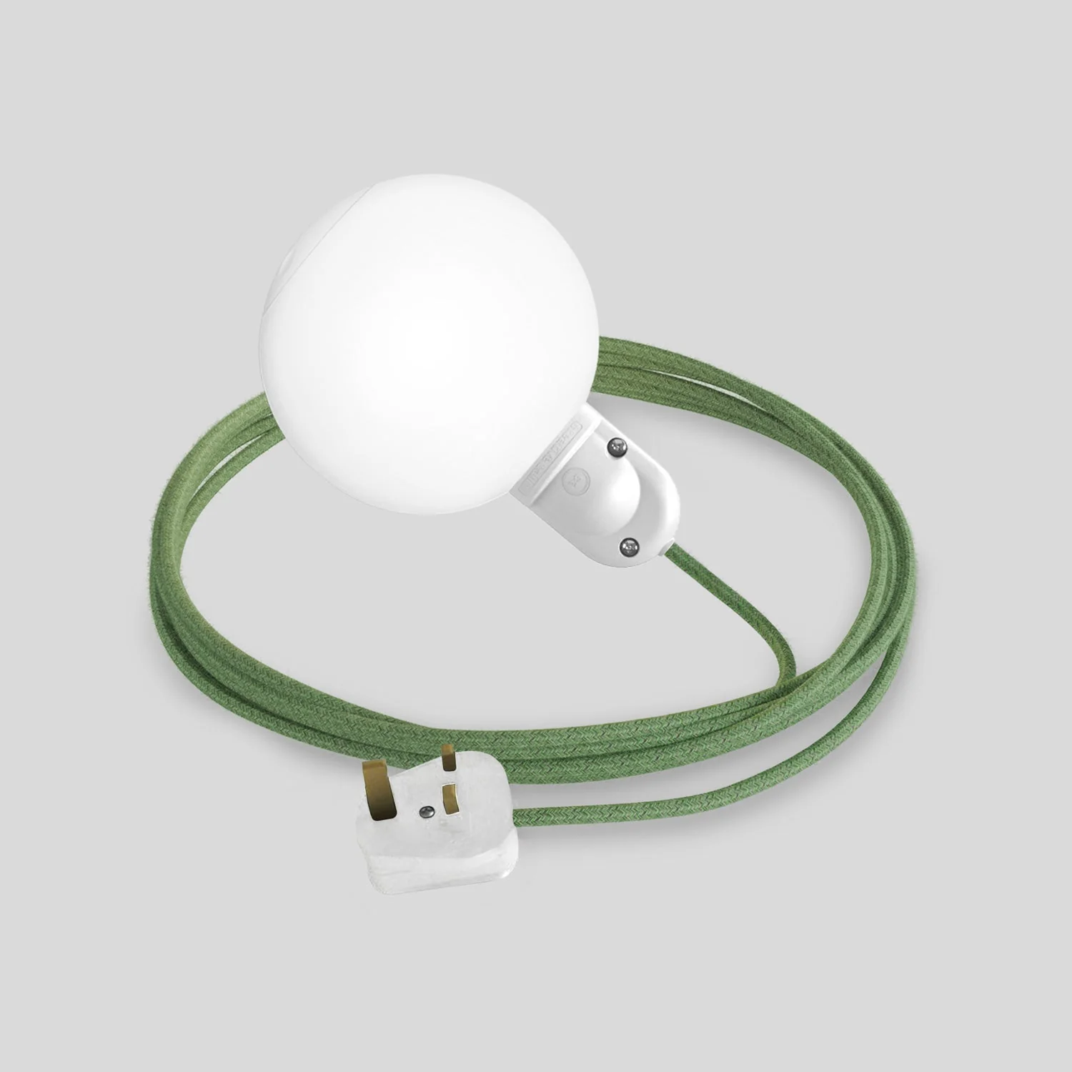 Außenlampe Modulair IP65 mit UK-Stecker, bruchsicherem Unbreak-a-Ball Schirm und SX08-Kabel