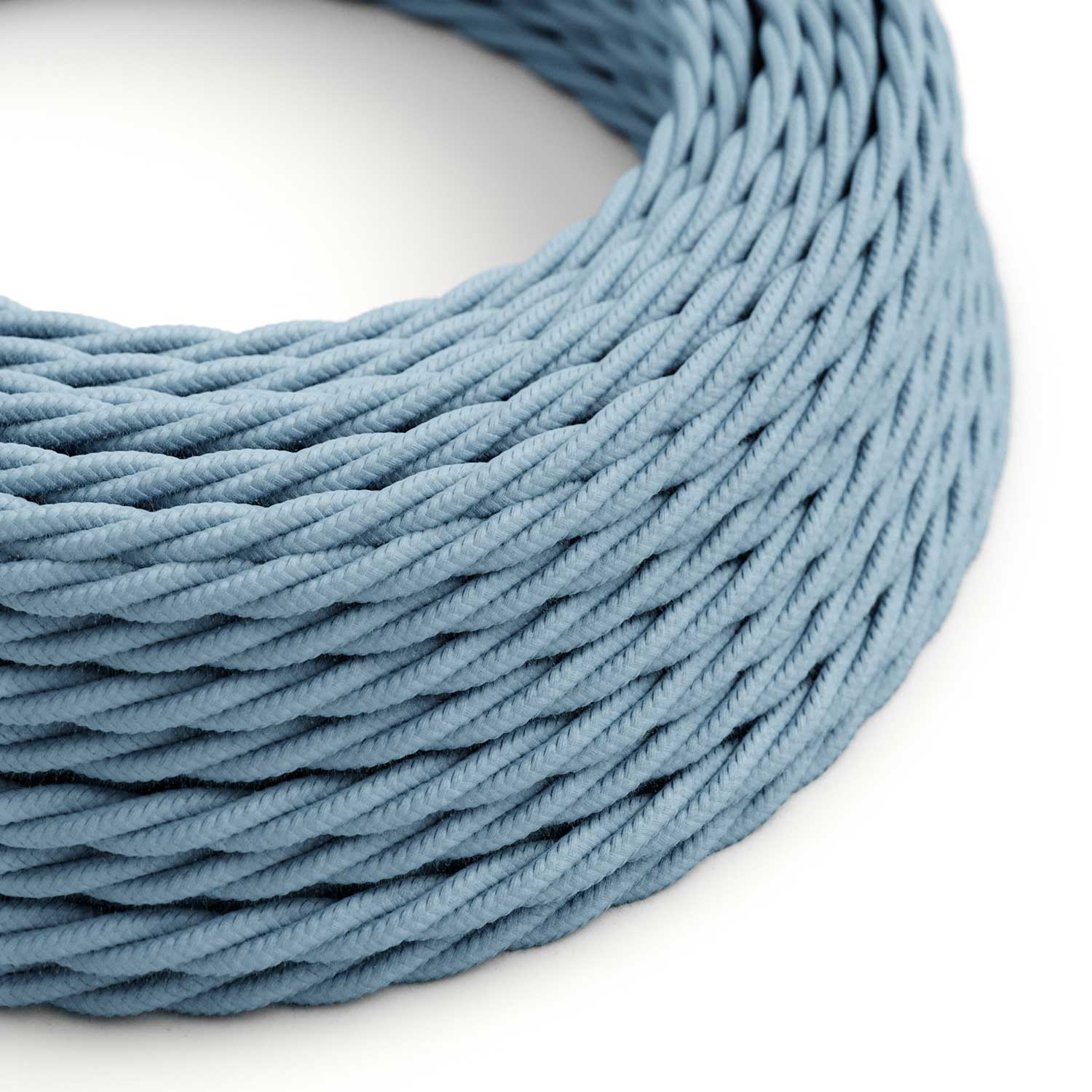 Baumwolle-Babyblau gedrehtes Elektrokabel – TC53