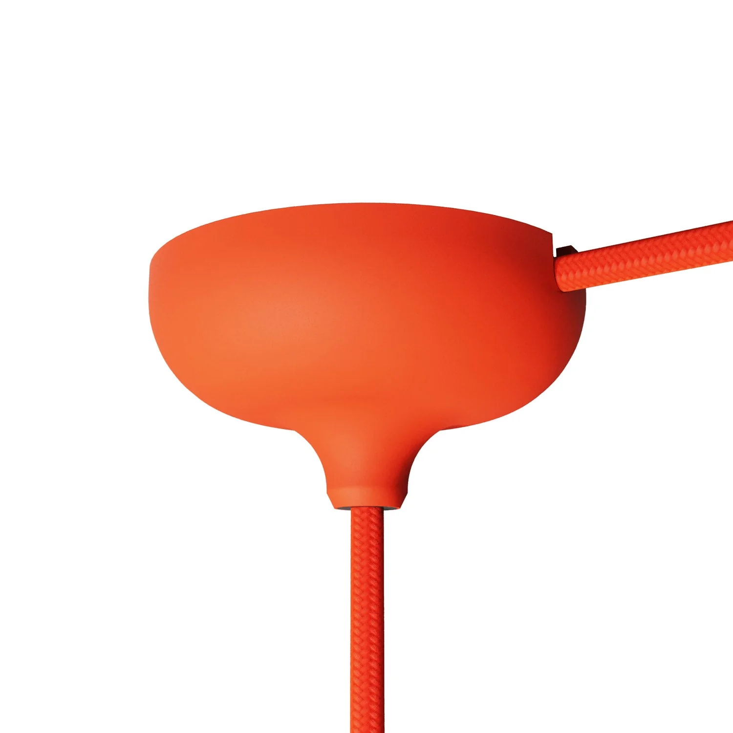 Silikon-Rosetten-Kit mit mittiger Bohrung und Vorbereitung für seitlichen Ausgang – Orange - Image 4