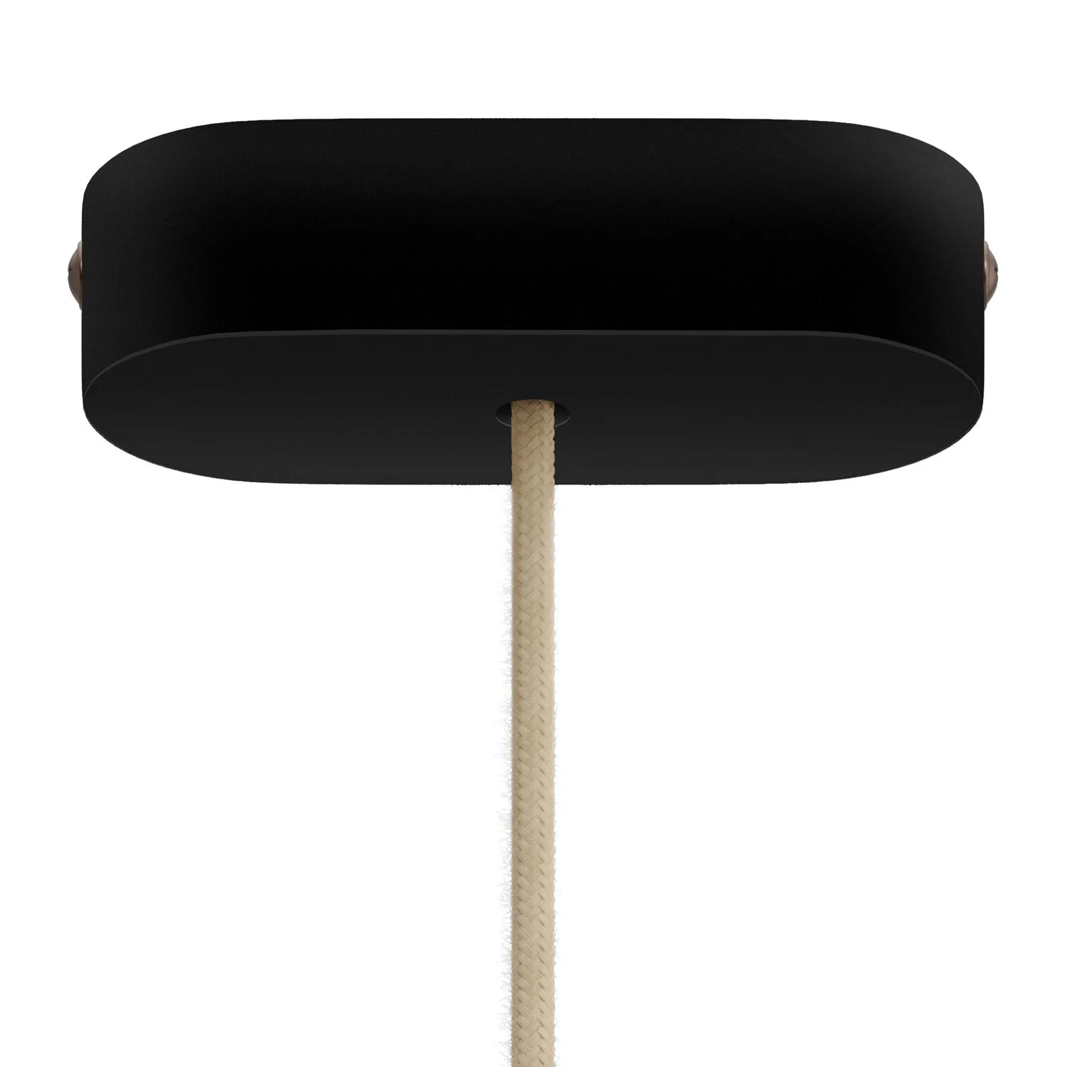 Ovales Holz-Baldachin-Kit – Schwarz