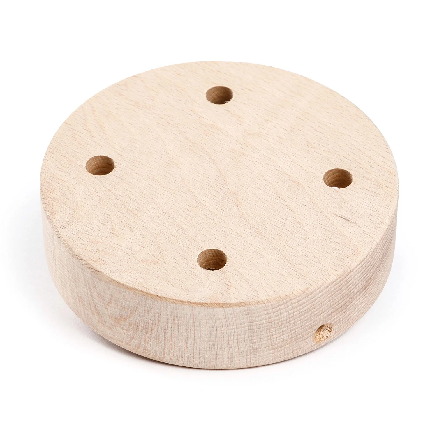 Zylinderförmiges Holzbaldachin-Kit mit 4 Löchern – Natur - Image 2