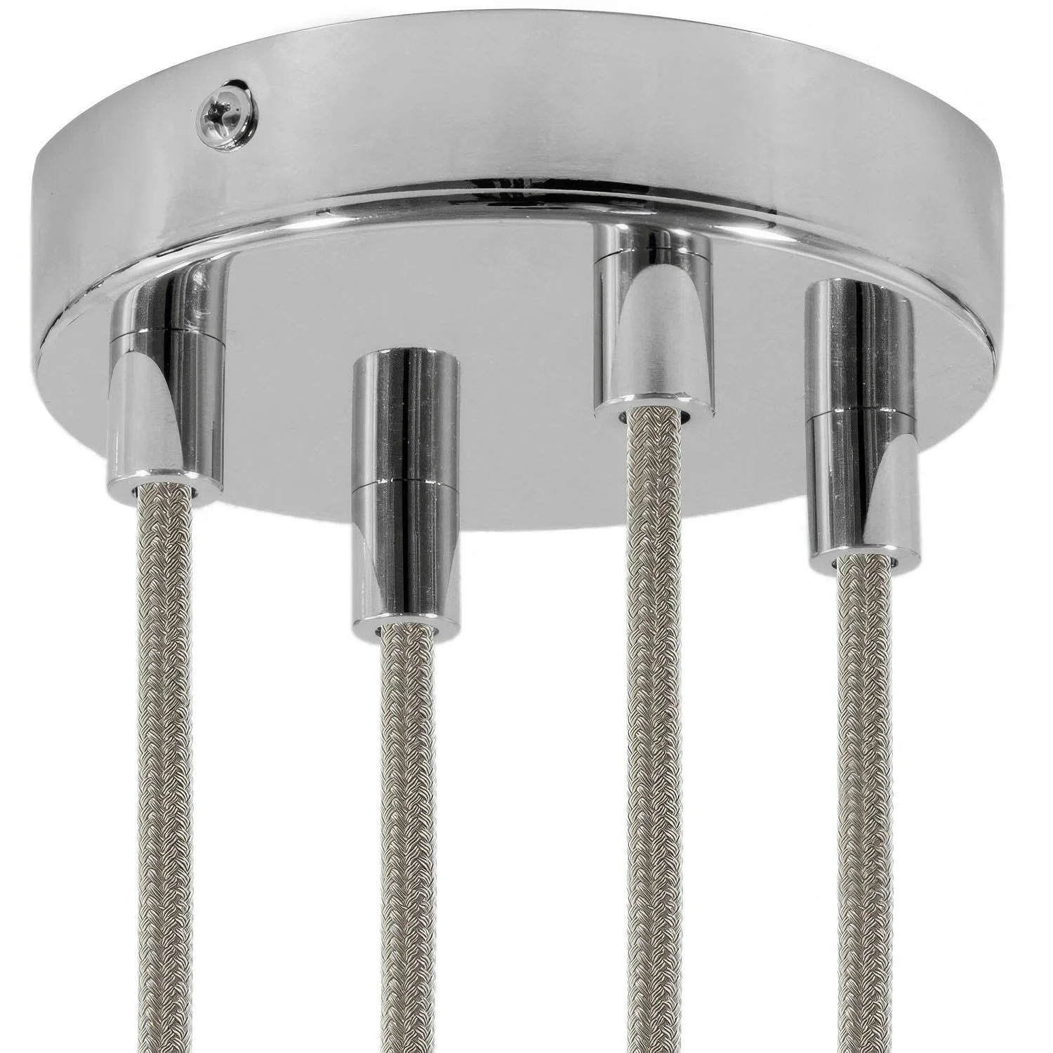Zylindrisches Metall-Baldachin-Set mit 4 Bohrungen – Chrom - Image 6