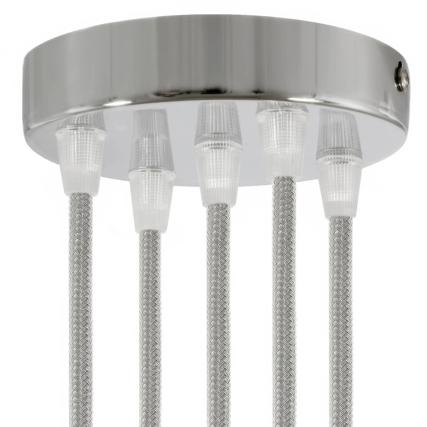 Zylindrisches Metall-Baldachin-Kit mit 5 Löchern - Chrom