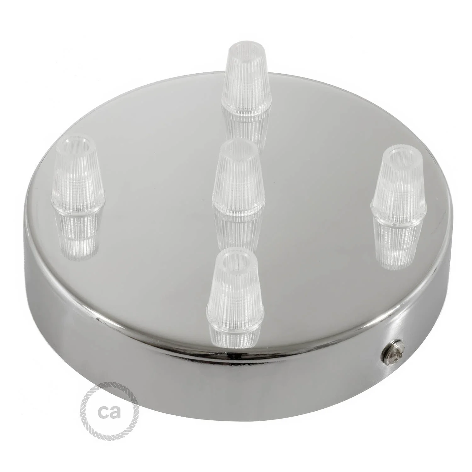 Zylindrisches Metall-Baldachin-Kit mit 5 Löchern - Chrom - Image 2
