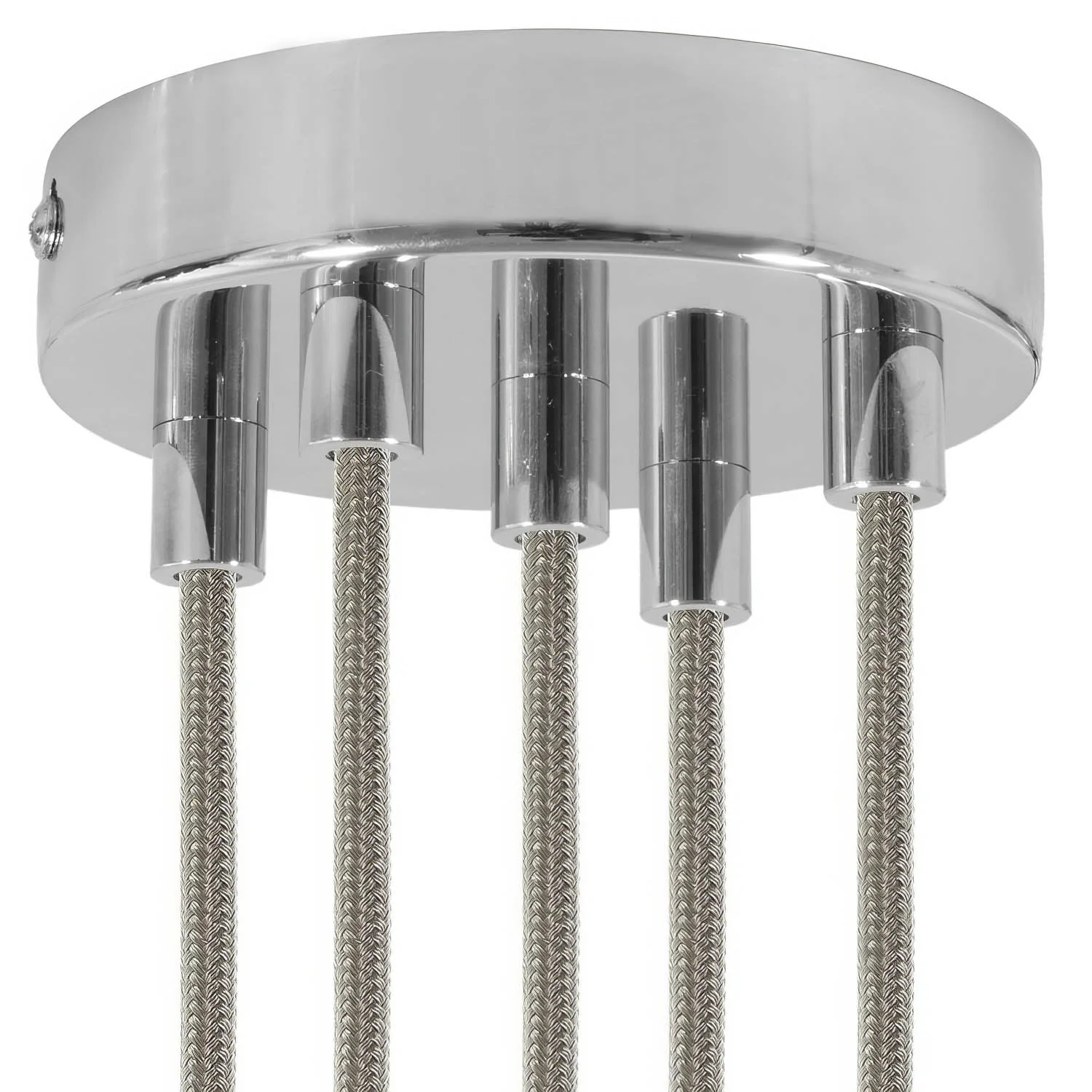 Zylindrisches Metall-Baldachin-Kit mit 5 Löchern - Chrom - Image 6