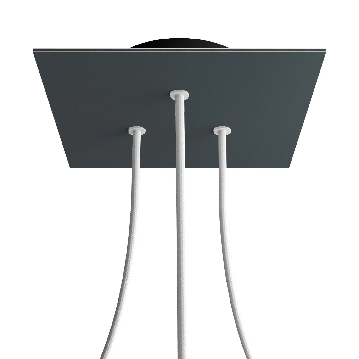 Rosone Rose-One quadratisch, 200 mm mit 3 Öffnungen und 4 seitlichen Öffnungen – Anthrazit - Image 8