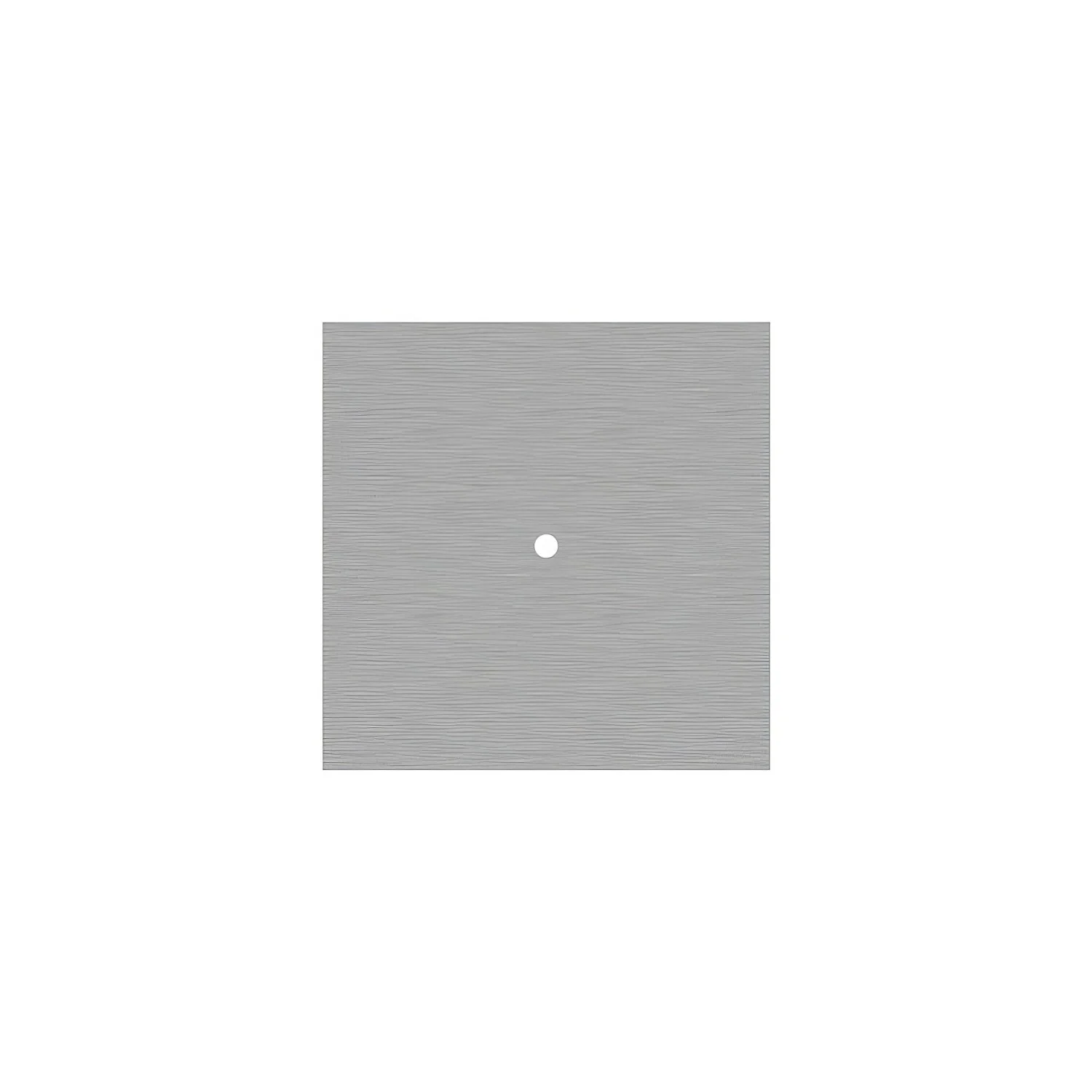 Quadratischer Rose-One-Baldachin, 200 mm mit 1 Loch und 4 seitlichen Bohrungen – Dibond Satin-Stahl - Image 3