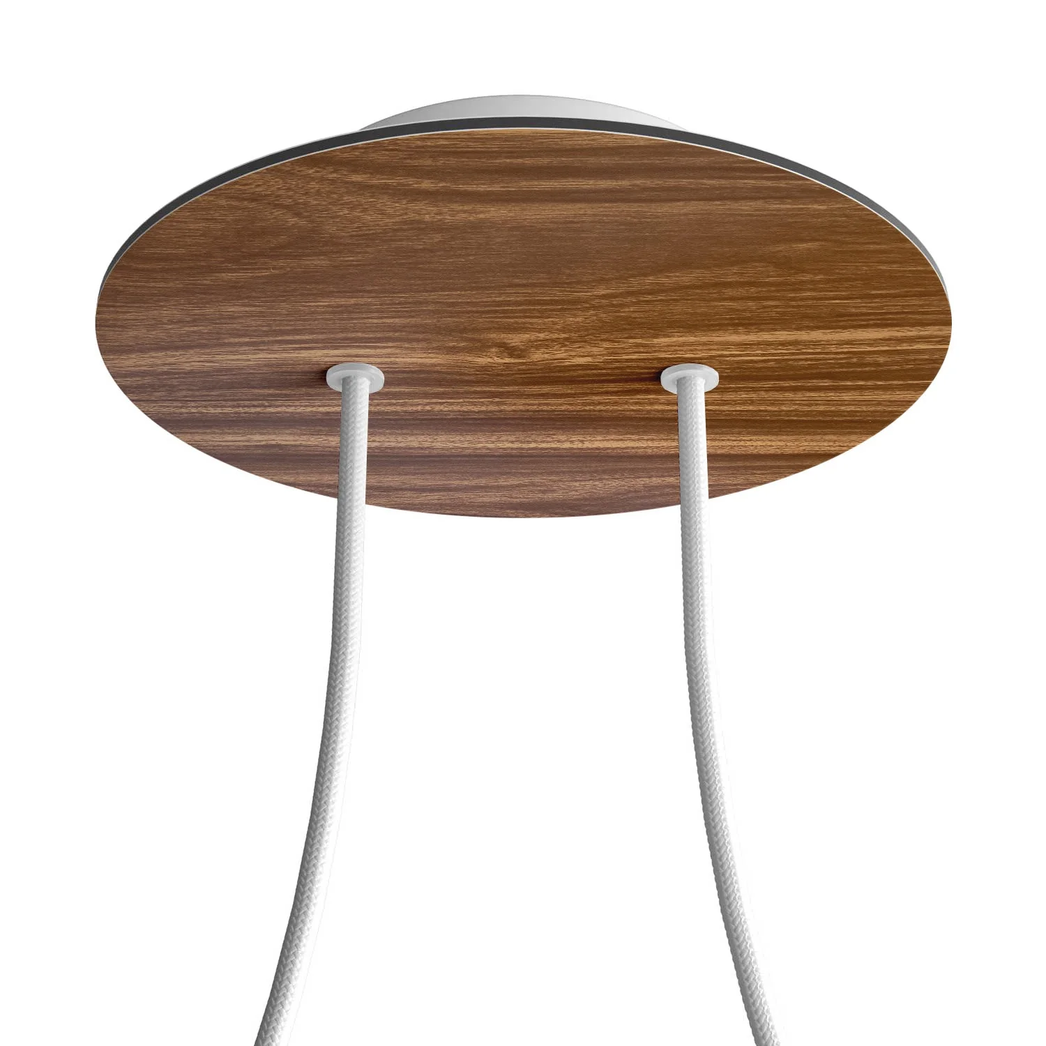 Rose-One Baldachin rund, Durchmesser 200 mm mit 2 Löchern und 4 seitlichen Löchern – Holz