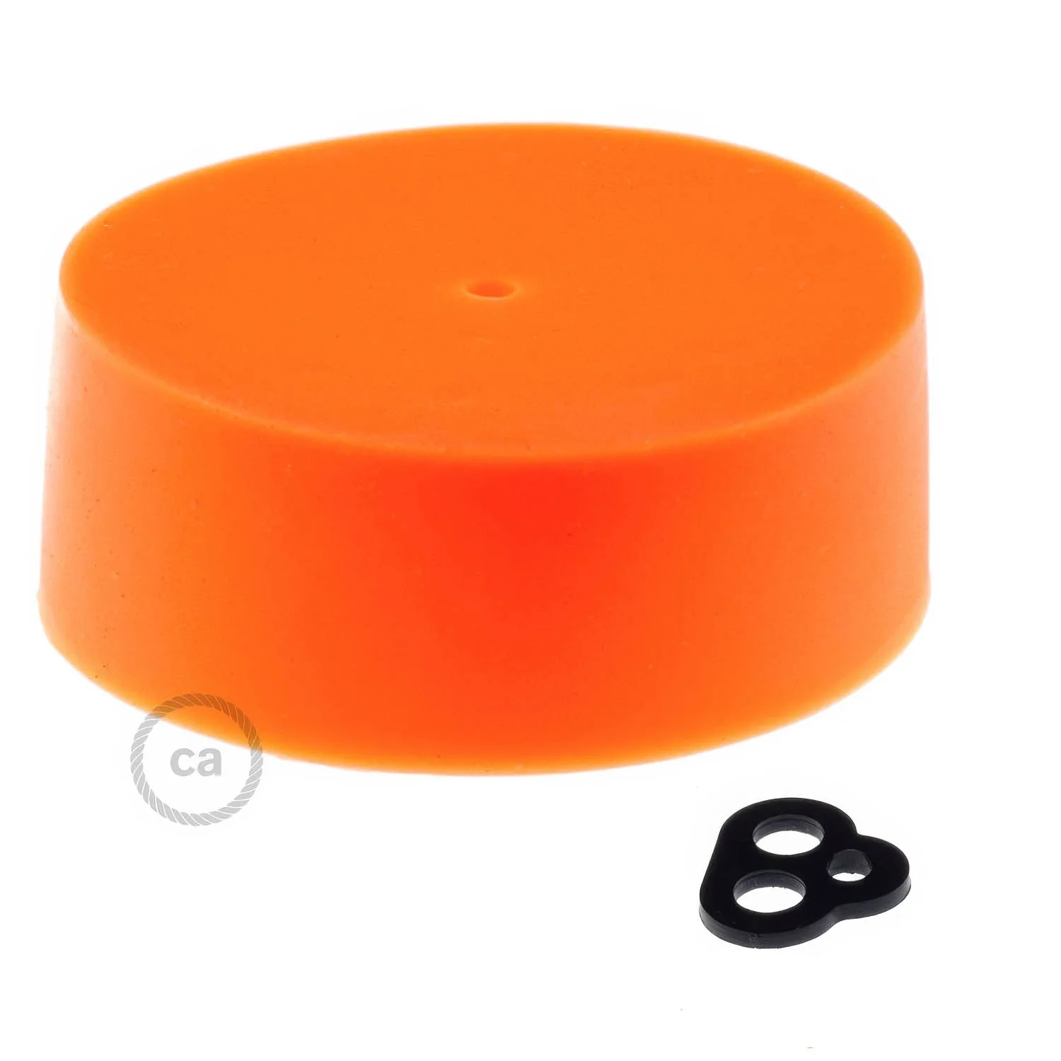 Kit Lampenbaldachin zylindrisch aus Silikon - Orange - Image 3