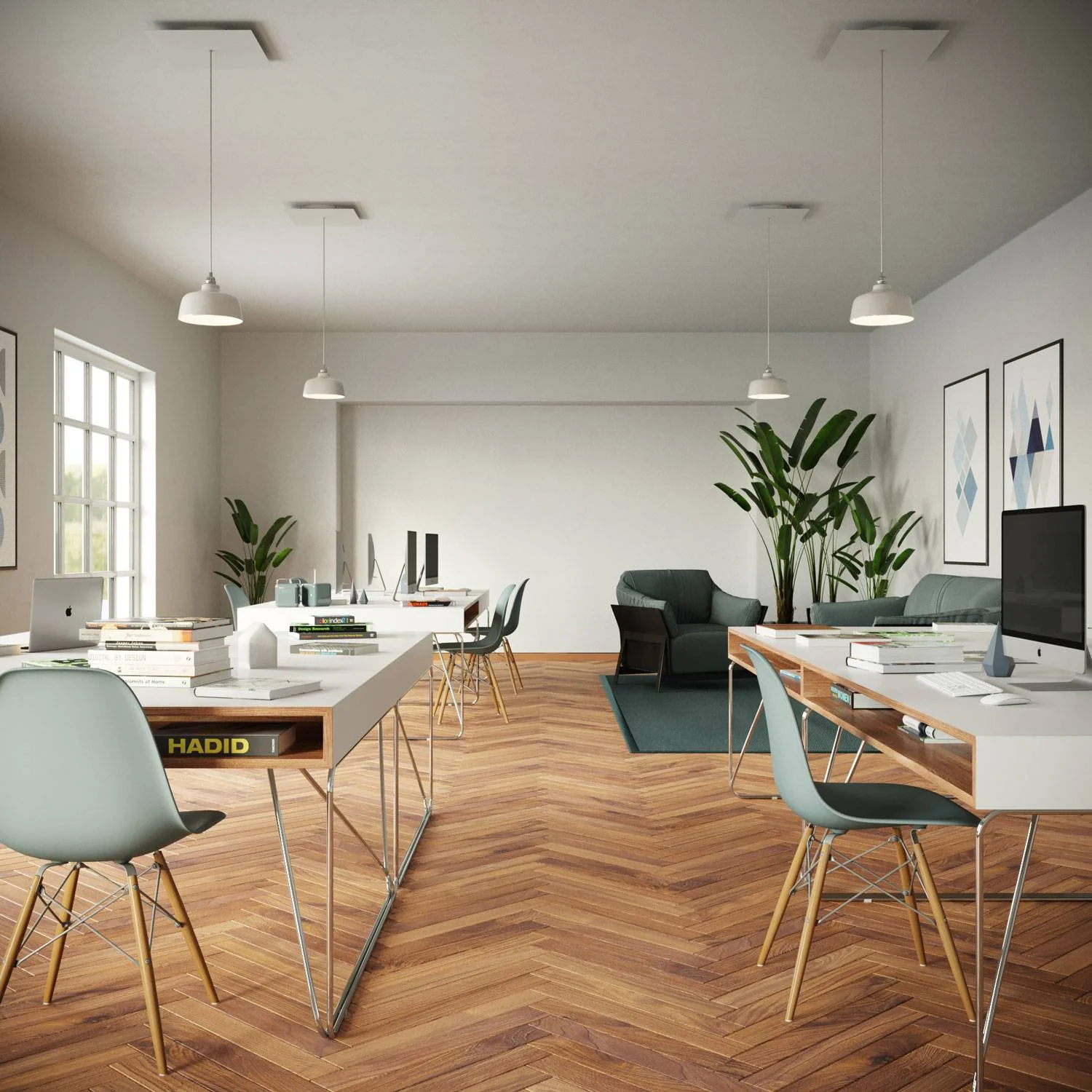 XXL-Baldachin Rose-One quadratisch, 400 mm mit 1 Loch und 4 seitlichen Löchern – Mattweiß - Image 5