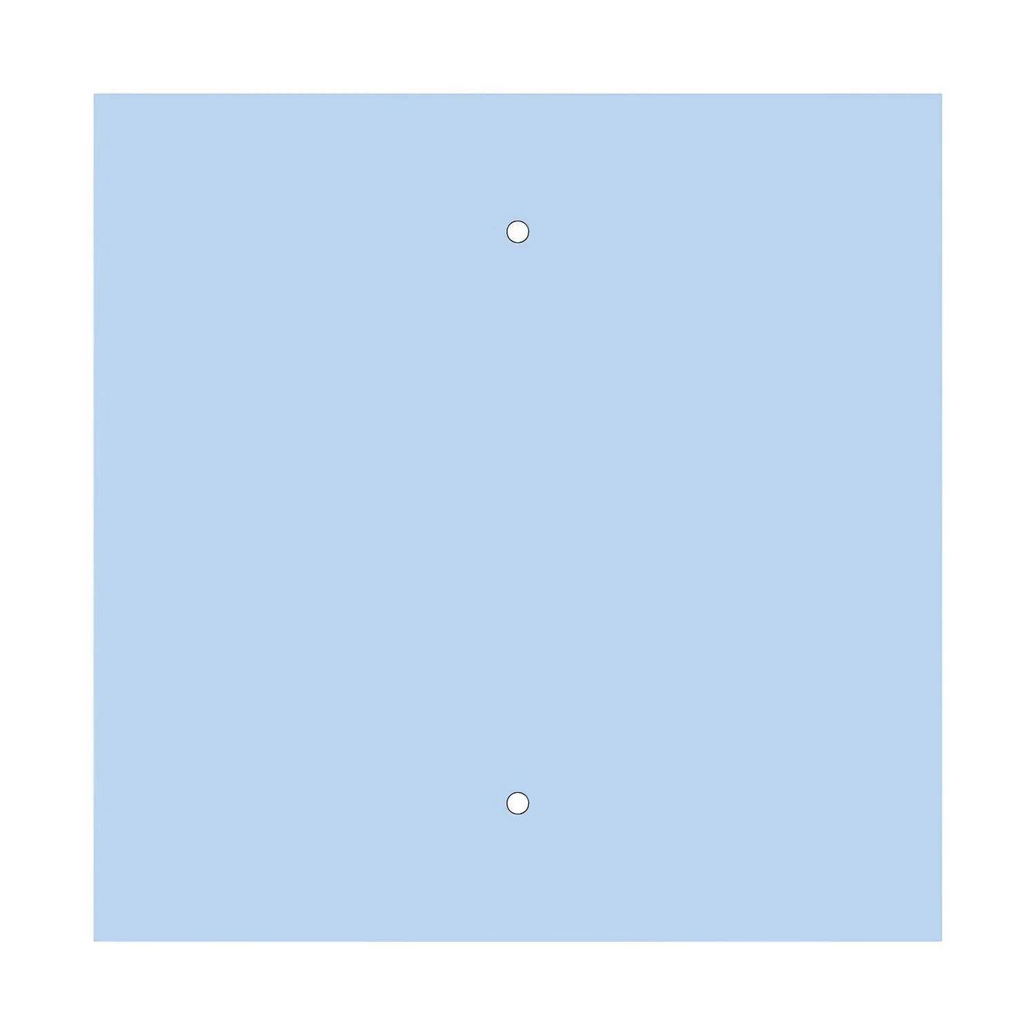 Lampenbaldachin XXL Rose-One quadratisch, 400 mm mit 2 Löchern und 4 seitlichen Löchern – Zuckerpapier-Blau - Image 3