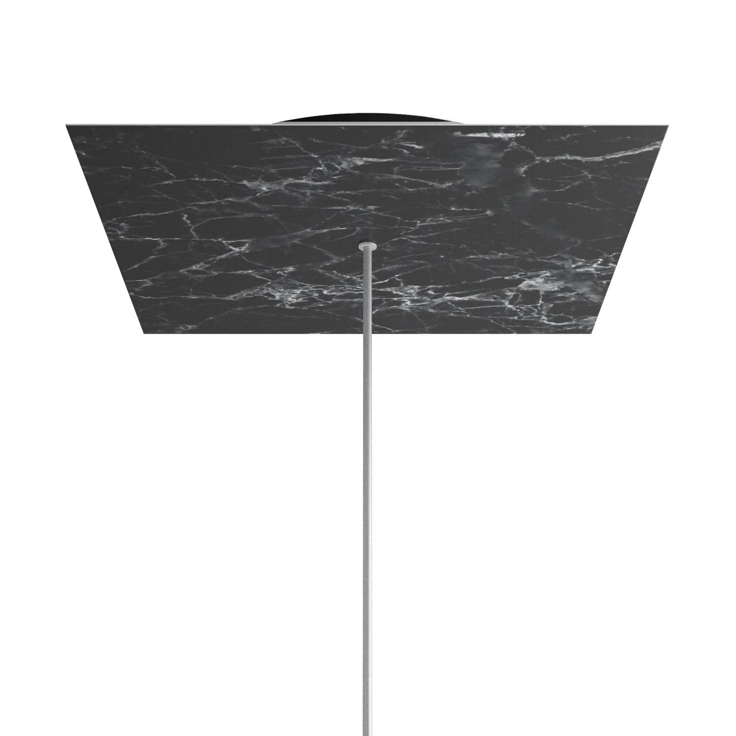 Baldachin XXL Rose-One quadratisch, 400 mm mit 1 Loch und 4 seitlichen Löchern – Marmor Marquina - Image 8