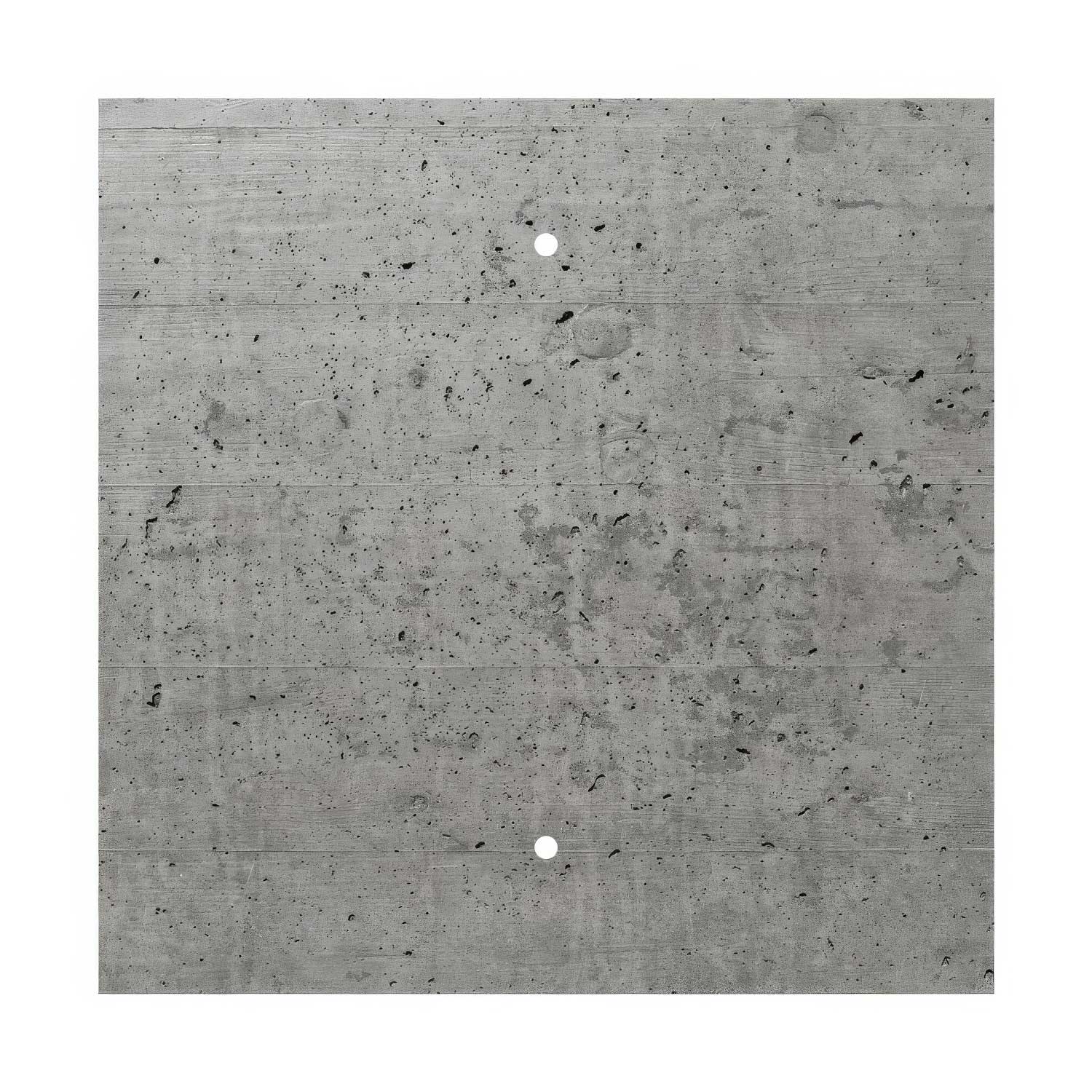 XXL-Baldachin Rose-One quadratisch, 400 mm mit 2 Löchern und 4 seitlichen Löchern - Beton - Image 3