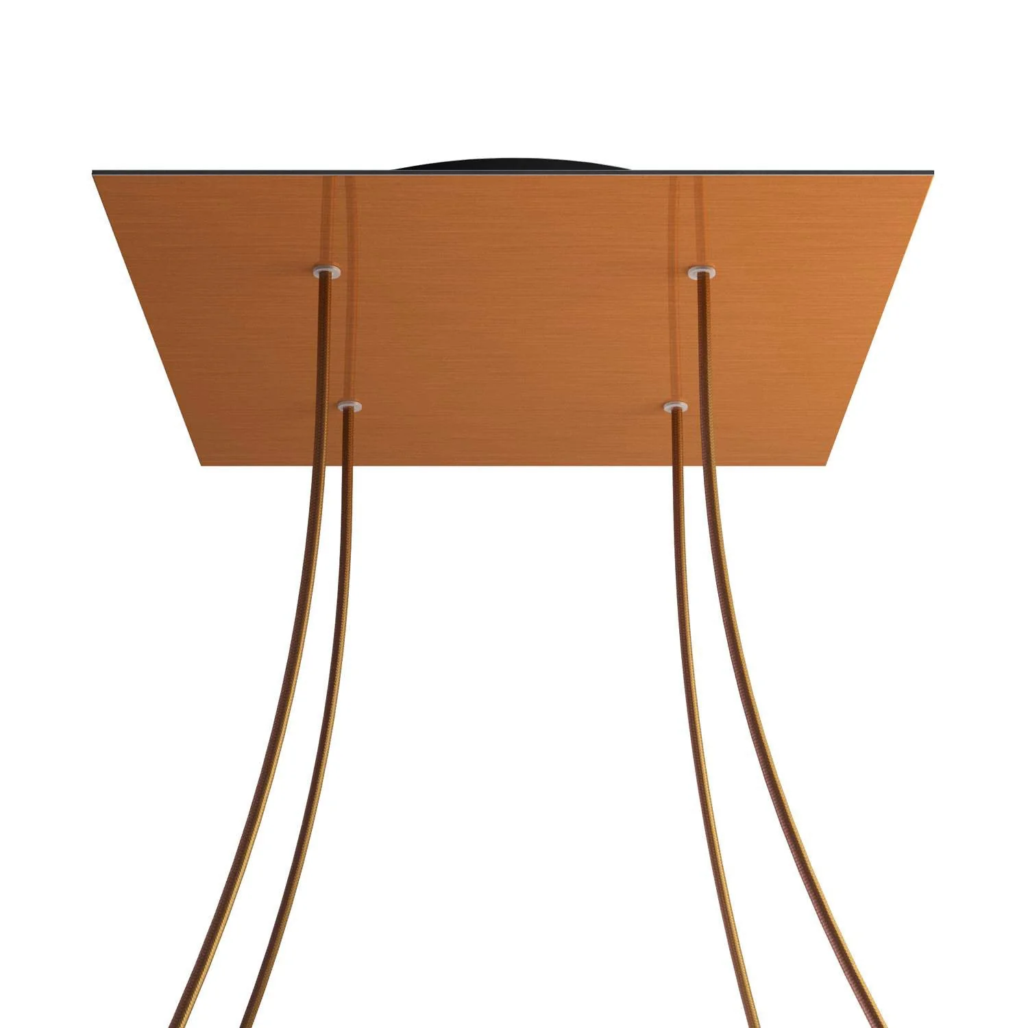 Baldachin XXL Rose-One quadratisch, 400 mm mit 4 Löchern und 4 seitlichen Löchern – Dibond Satinkupfer - Image 8