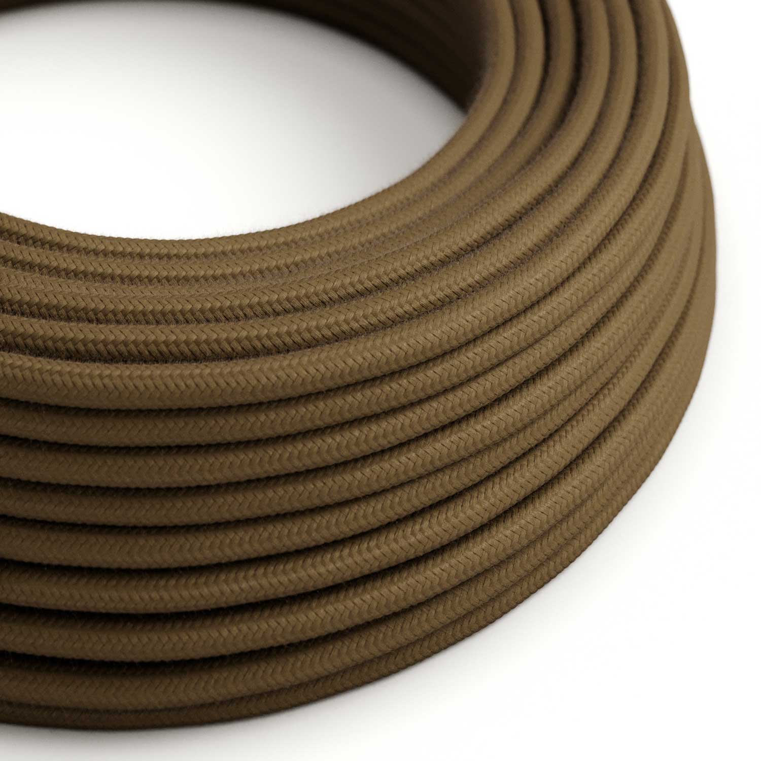 Farbiges Baumwollkabel in Espresso-Braun – Das Original von Creative Cables, ideal für Ihre Kronleuchter – RC13