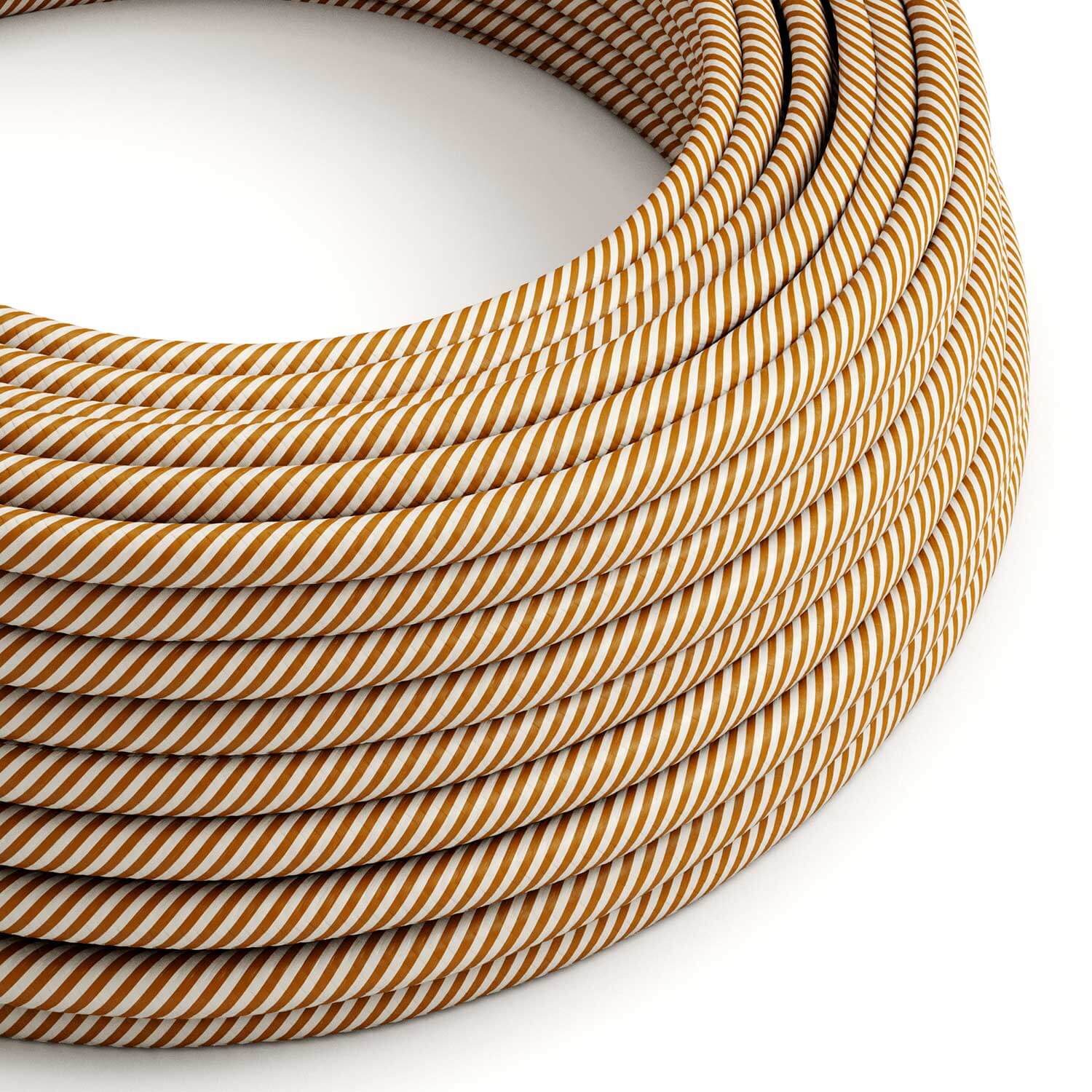 Stromkabel für Beleuchtung Optic Weiß und Whiskey Vertigo - Das Original von Creative Cables, für klassische und moderne Lampen - ERM49