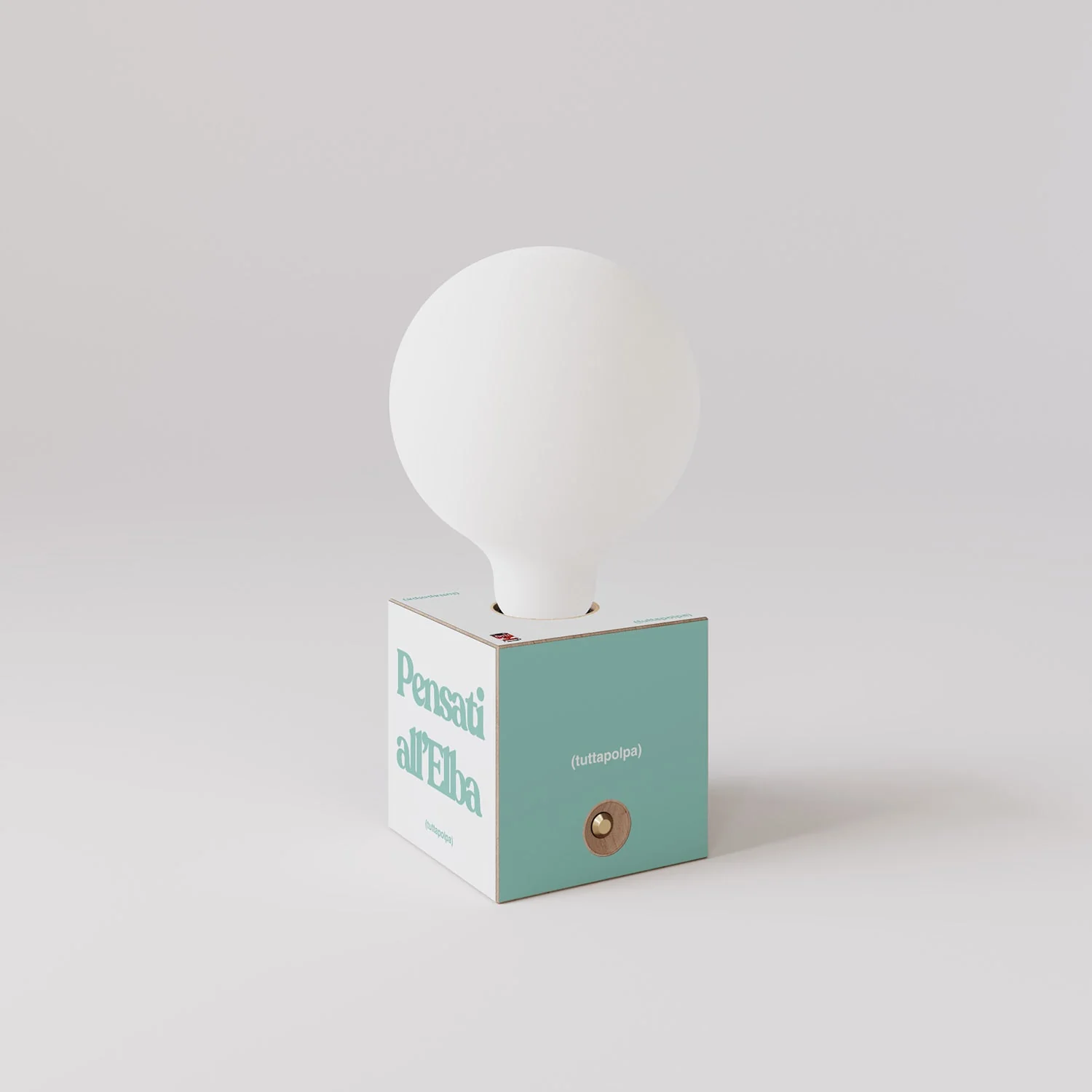 Kabellose Batterie-Lampe Cabless03 „Pensati all’Elba“ mit Glühbirne in Porzellanoptik - Tuttapolpa - Image 3