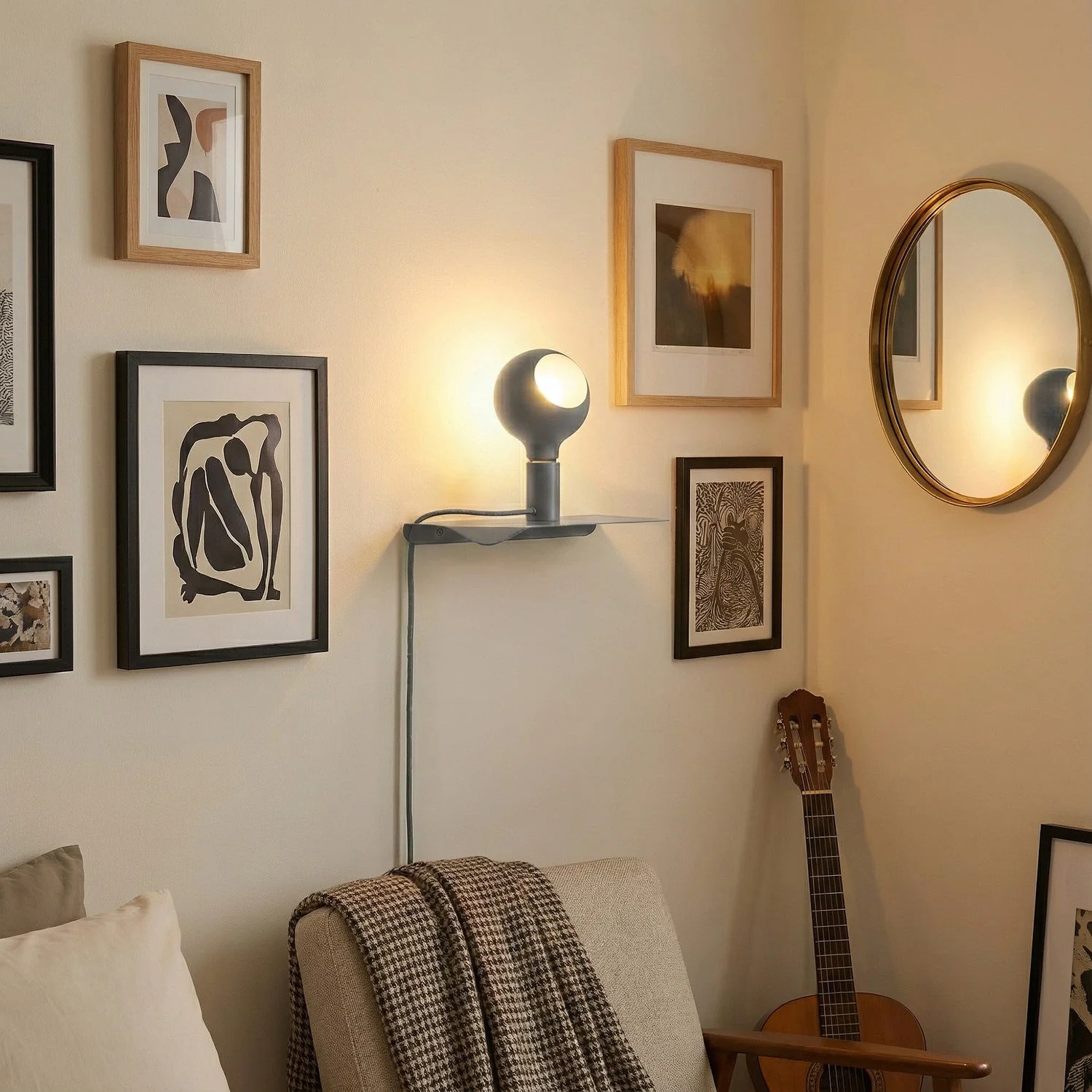 Combo Camo – Lampe mit Regal – Grau - Image 2