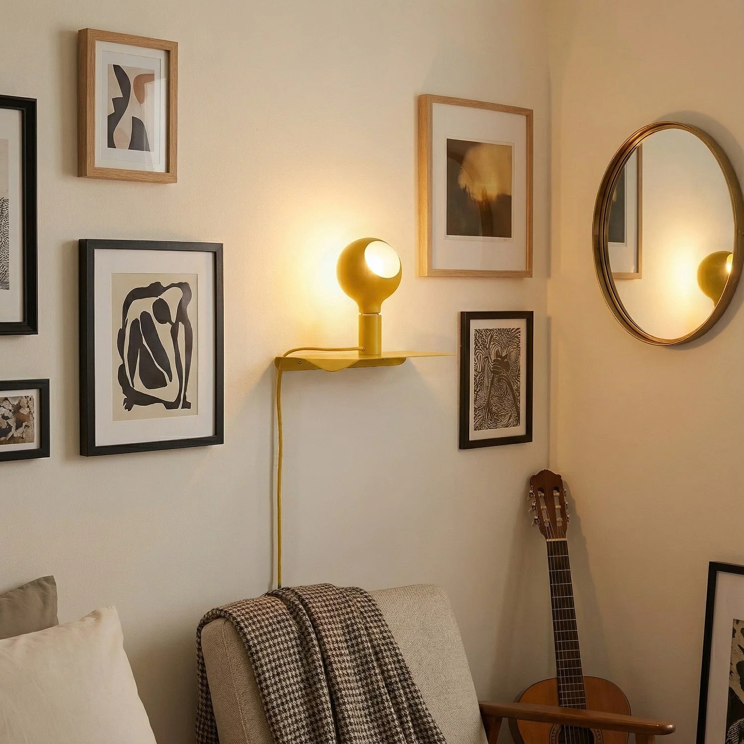 Combo Camo – Lampe mit Regal – Gelb - Image 2