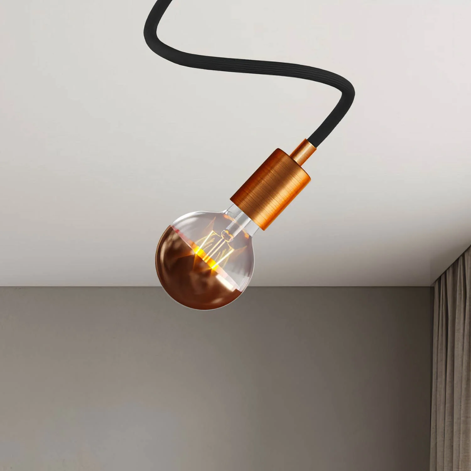 Wandleuchte Creative Flex 60 cm – Decke oder Wand – Satiniertes Kupfer - Image 3