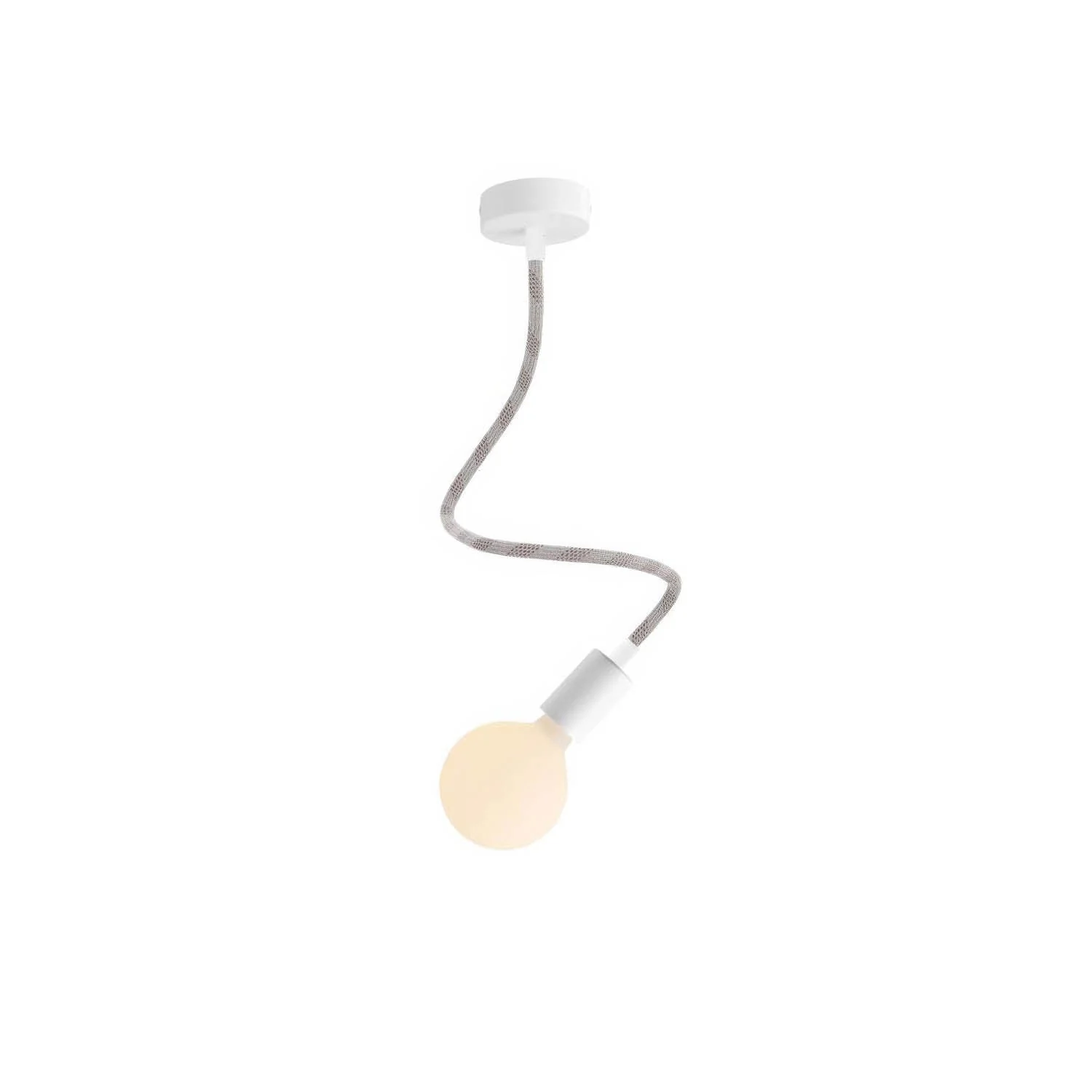 Creative Flex-Lampe 60 cm für Wand oder Decke – Mattweiß