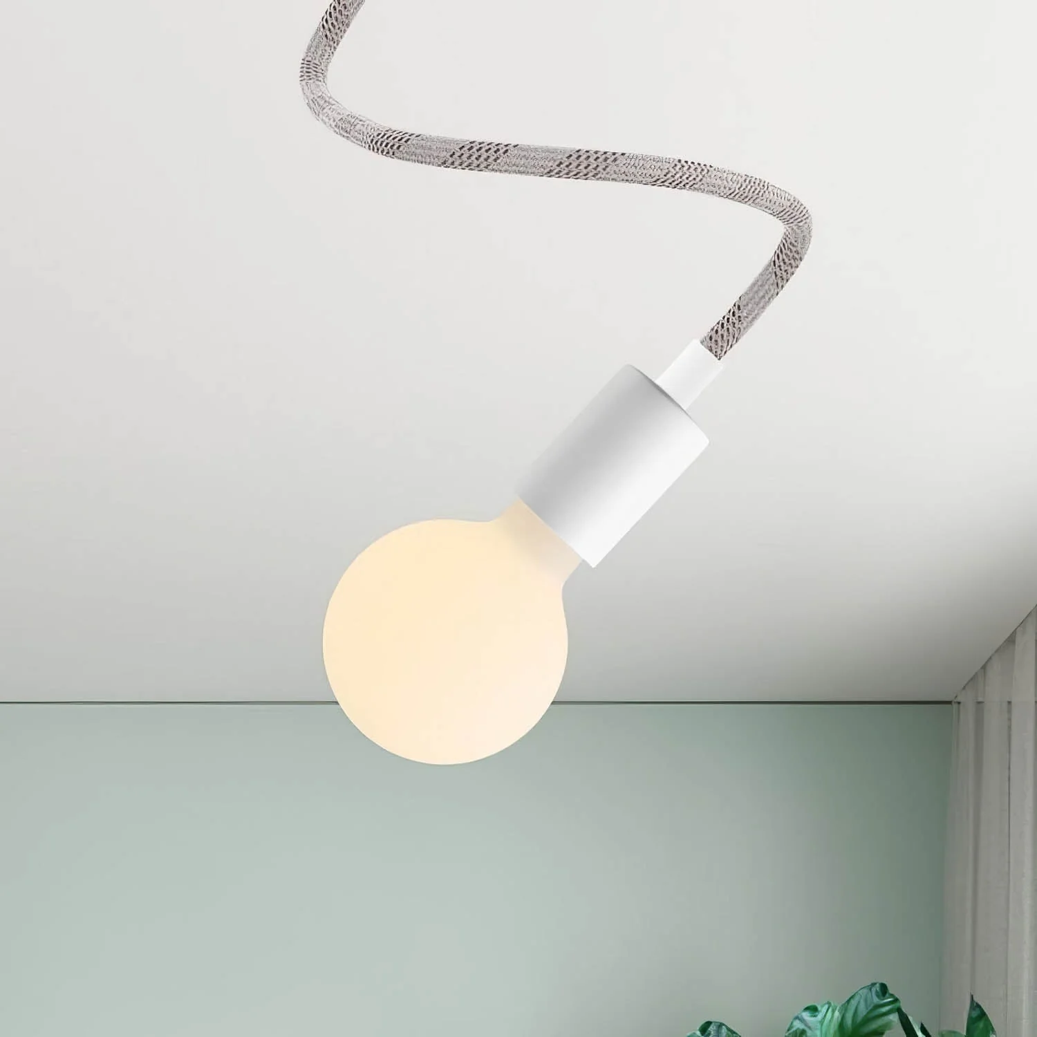 Creative Flex-Lampe 60 cm für Wand oder Decke – Mattweiß - Image 3