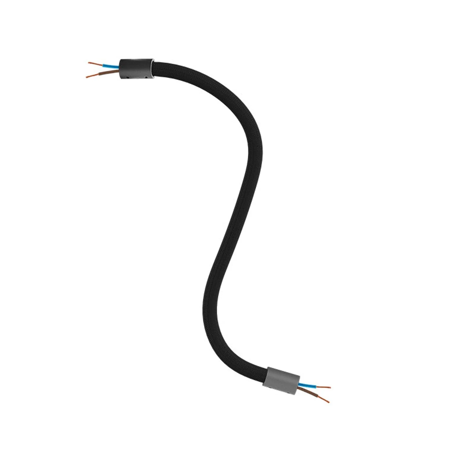 Kit Creative Flex flexibles Verlängerungsrohr, überzogen mit Stoff RM04 Schwarz mit Metallenden - Image 12
