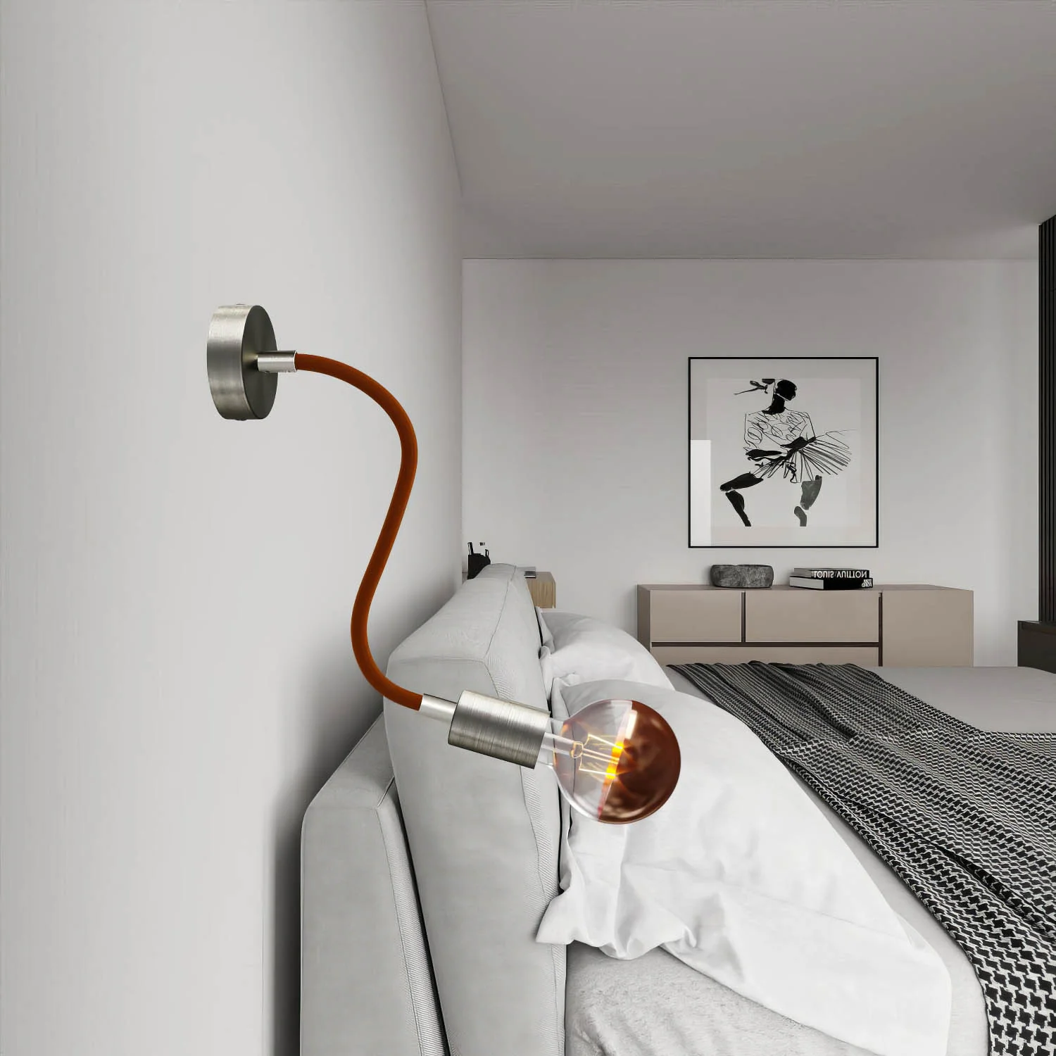Kit Creative Flex flexibler Verlängerungsschlauch mit Stoffüberzug RM13 Braun und Metallenden - Image 20